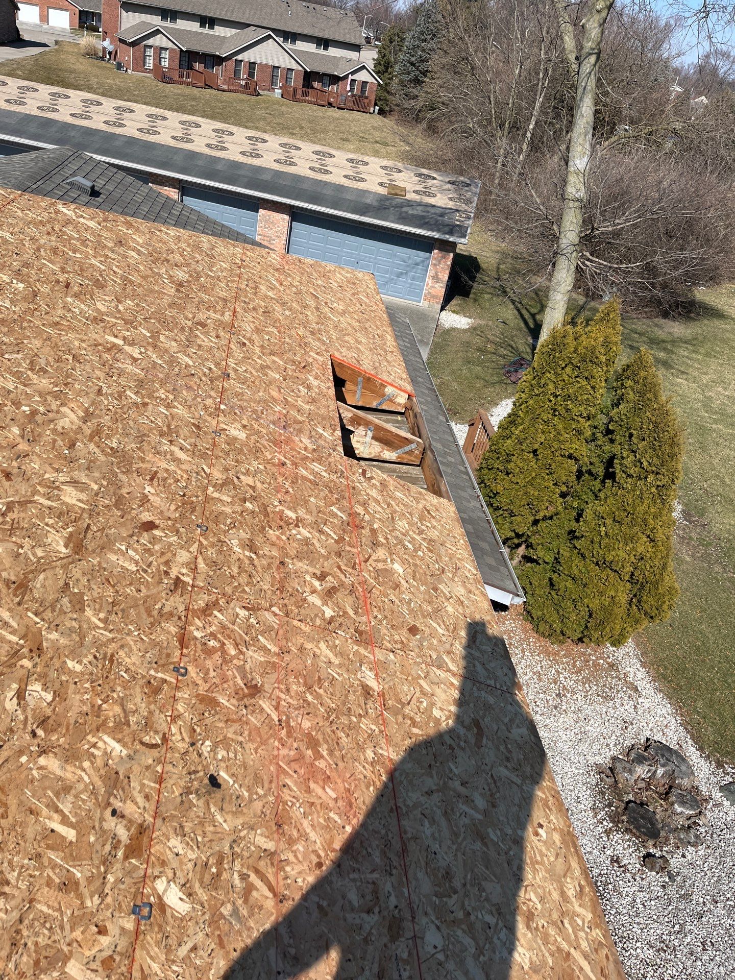 Residential Roofing Installation using GAF Timberline HDZ Weathered Wood by Nitro Roofing and Construction