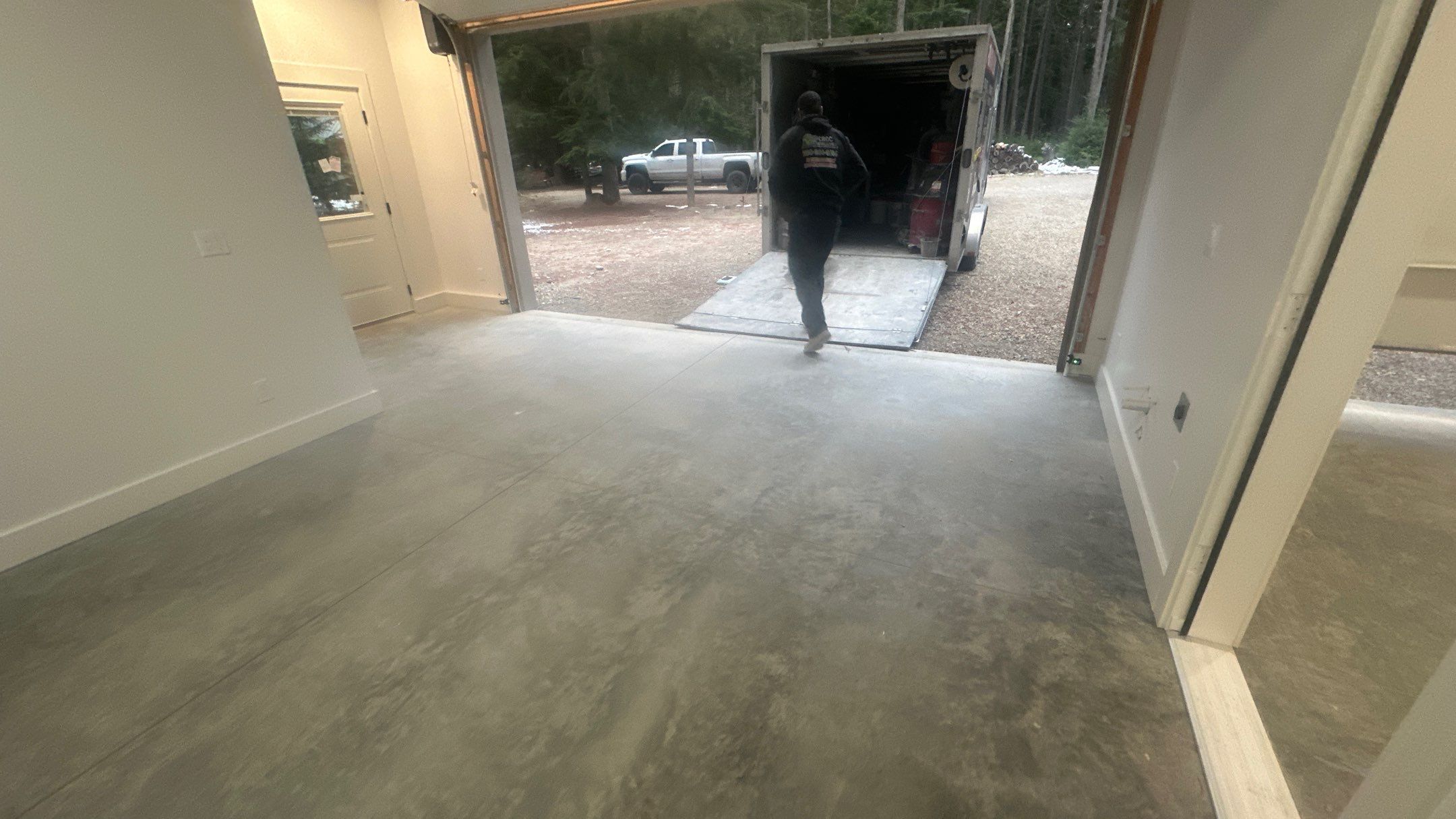 Garage Transformation using Claystone Hybrid by Croc Coatings, LLC