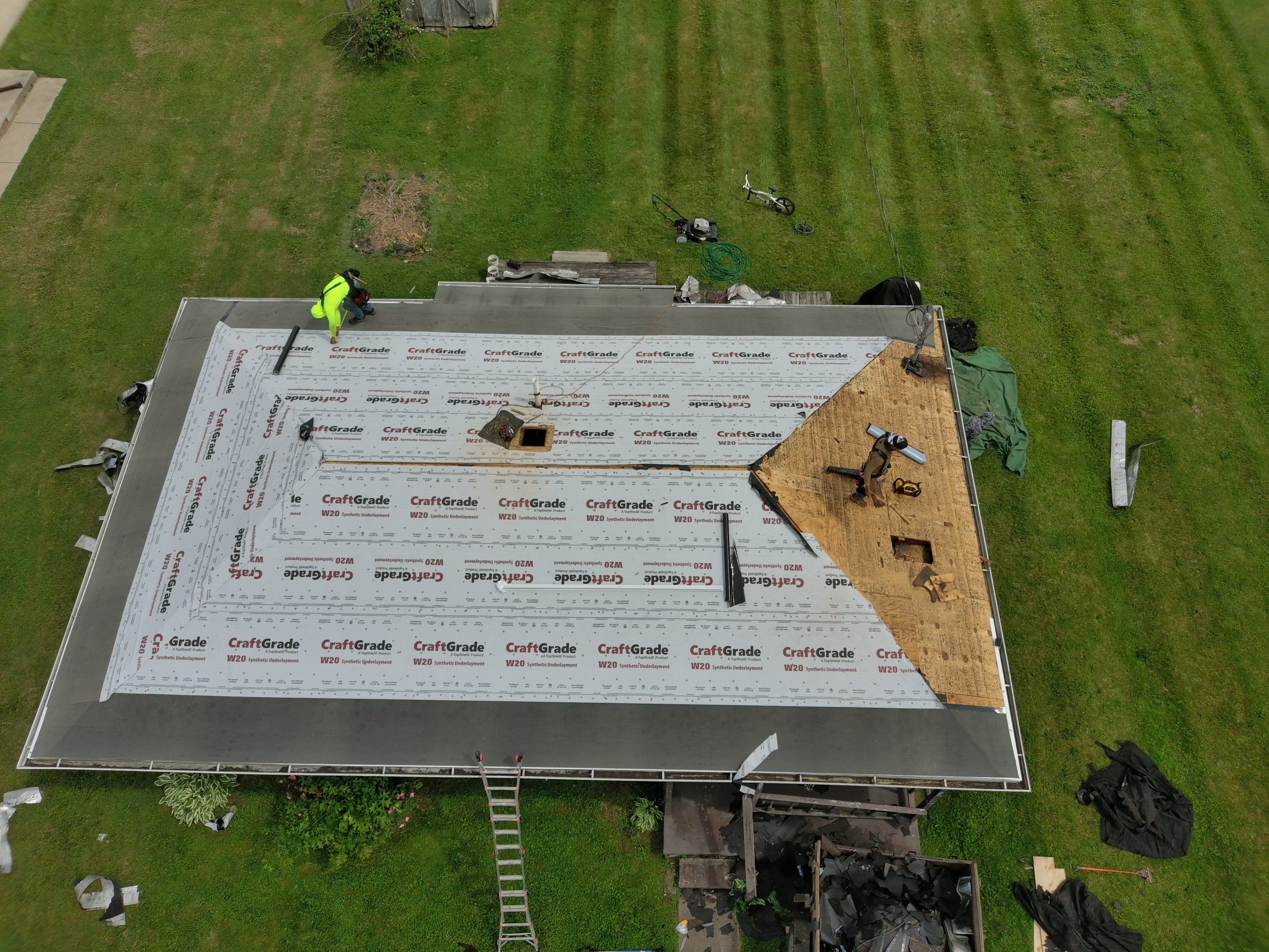 Residential Roofing Installation using Platinum Shield Roofing System from Mr. Roofer by Mr. Roofer