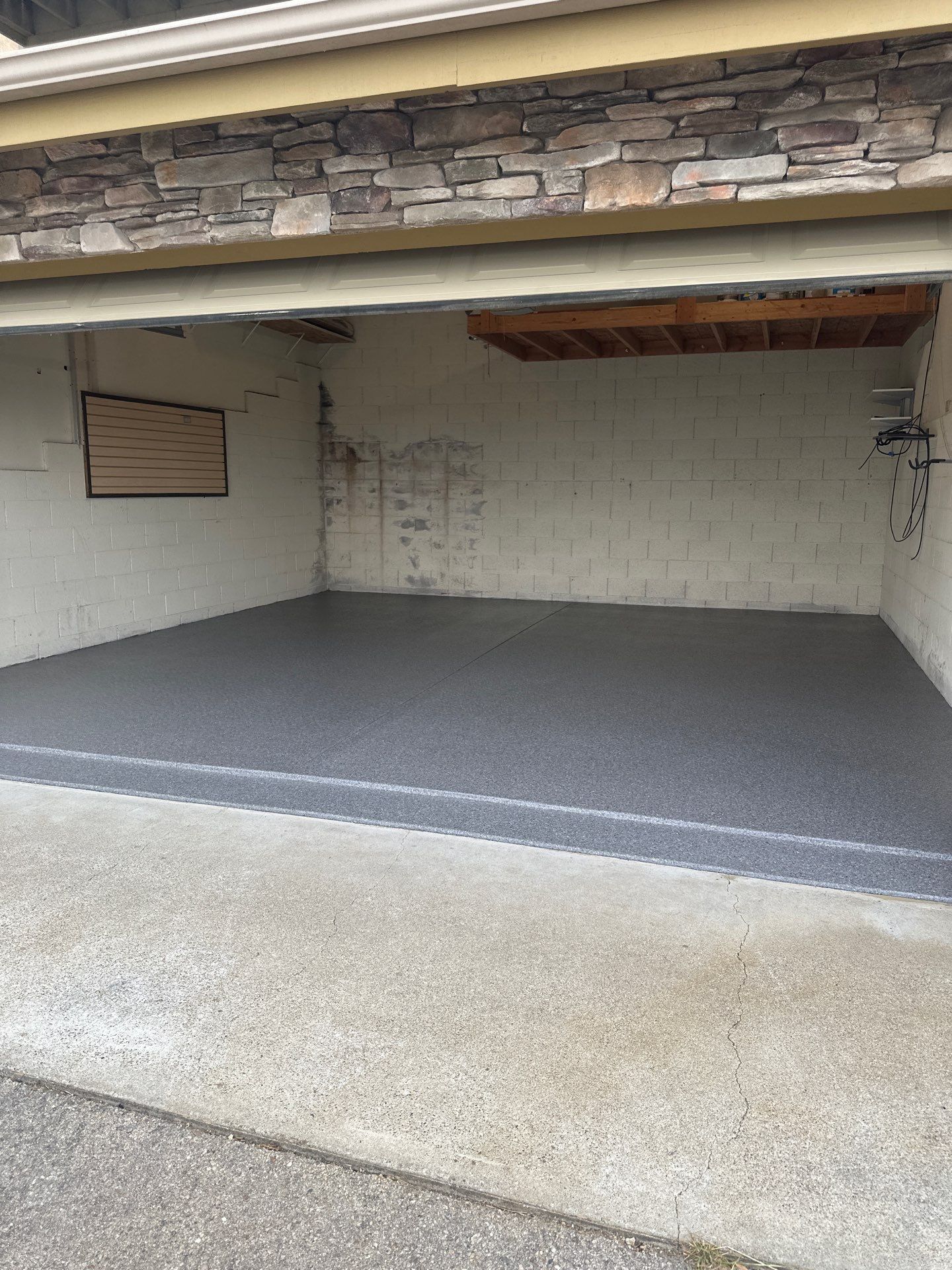 Polyurea Garage Floor Coating with Dolerite Chips in Morro Bay by MGP Coatings