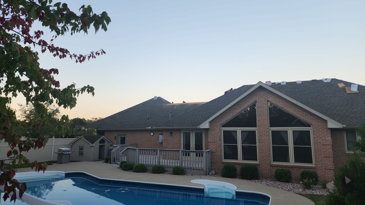 Residential Roofing Installation using GAF Timberline HDZ Weathered Wood by Nitro Roofing and Construction