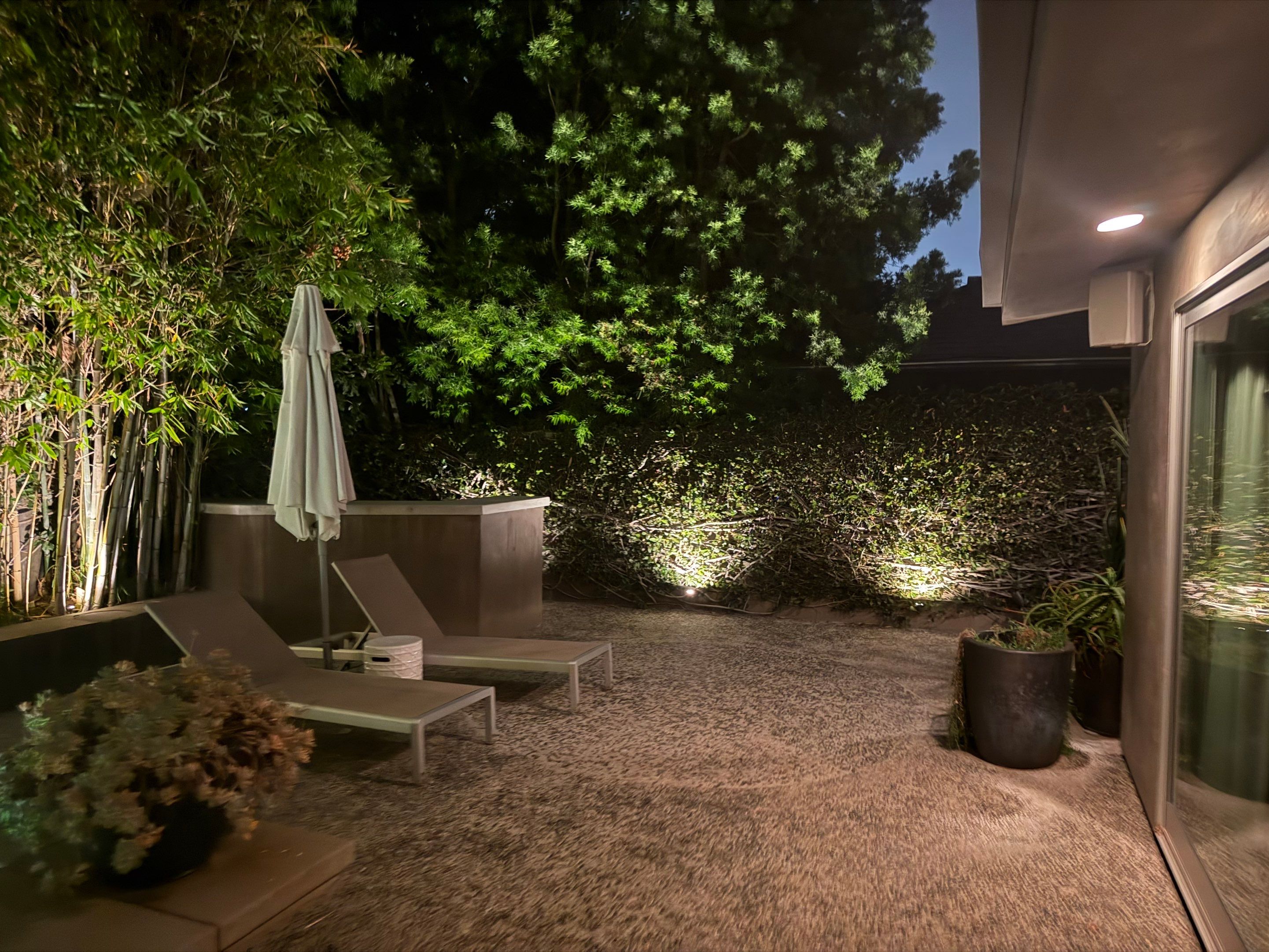 Pasadena Outdoor Living Space Transformation by Outdoor Lights + Shades