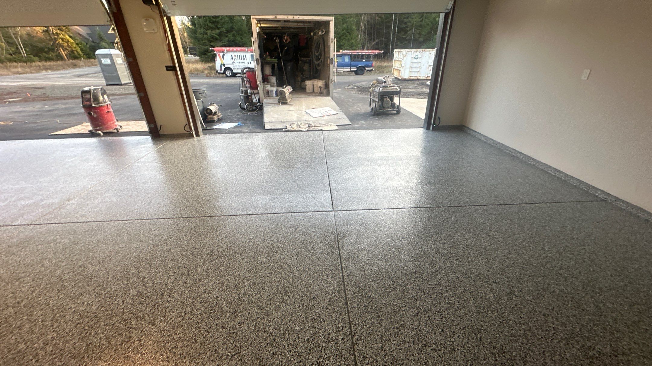Garage Transformation using Domino by Croc Coatings, LLC