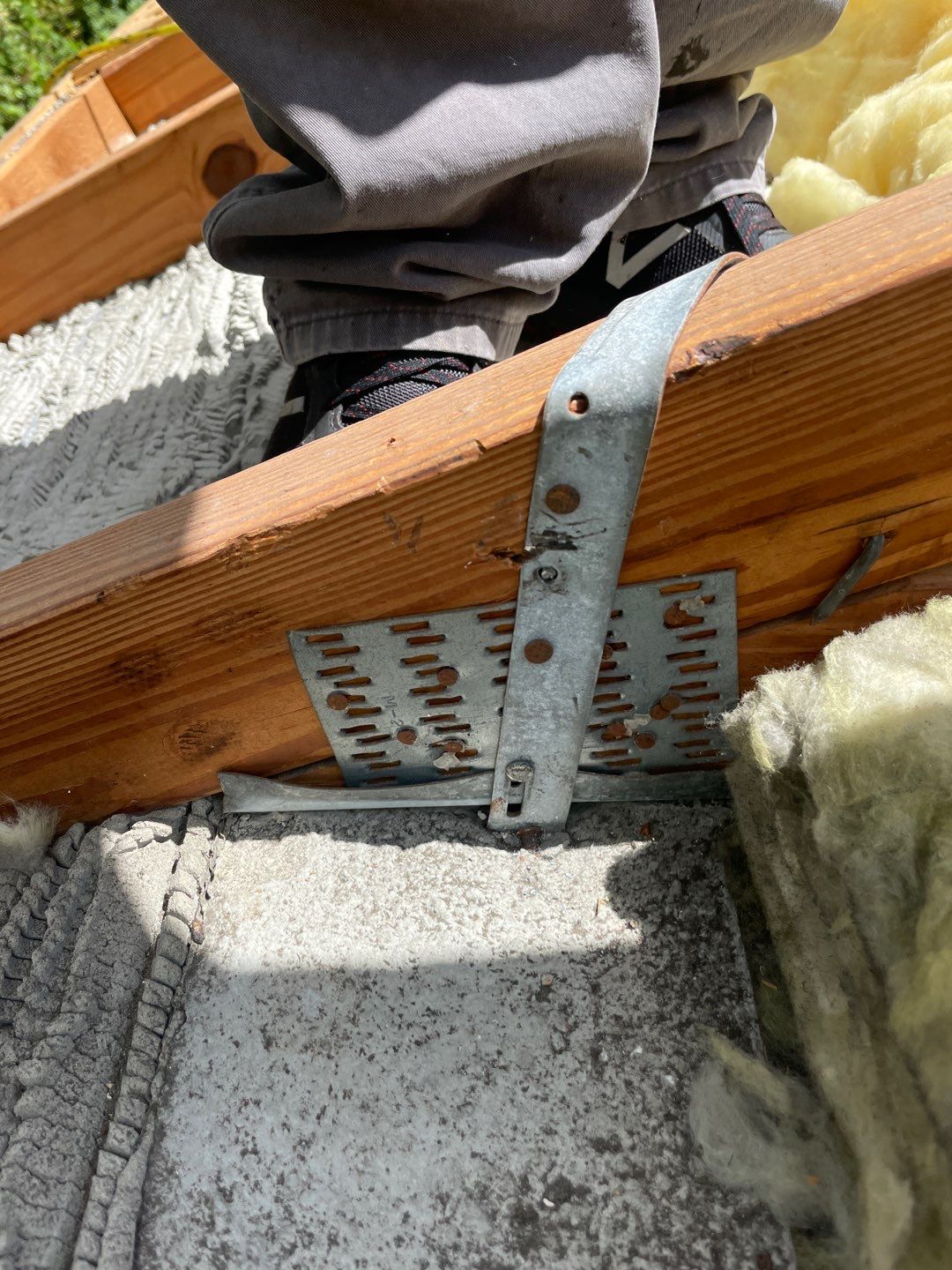 Residential Roofing Installation using 1" Nail strip metal roof by BLUES BROTHERS ROOFING