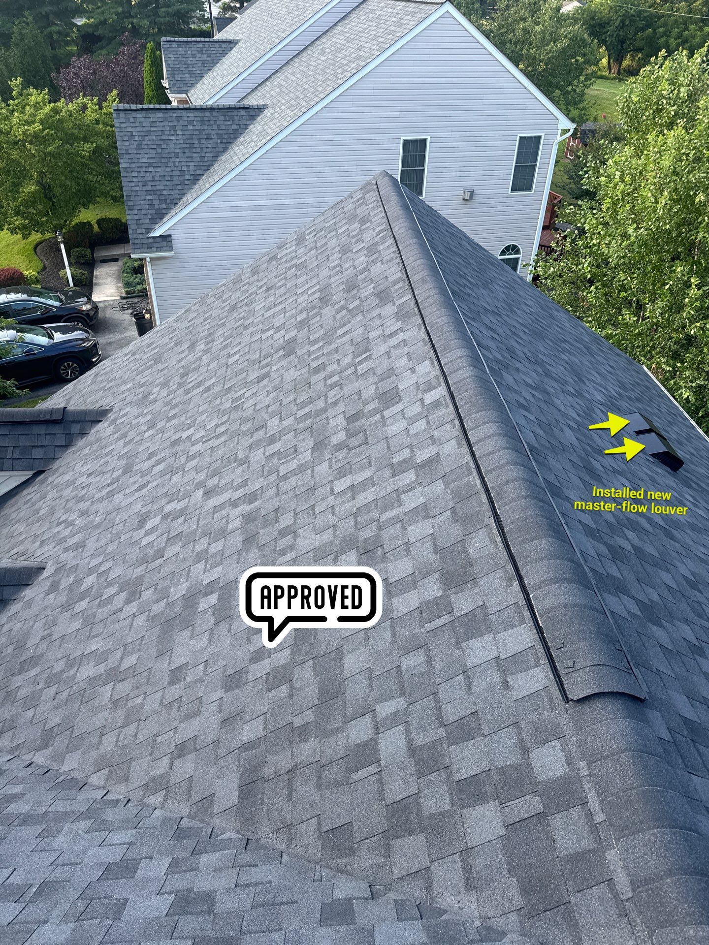New Shingle Roof & New Gutters and downspouts with covers by Alpha Design Services