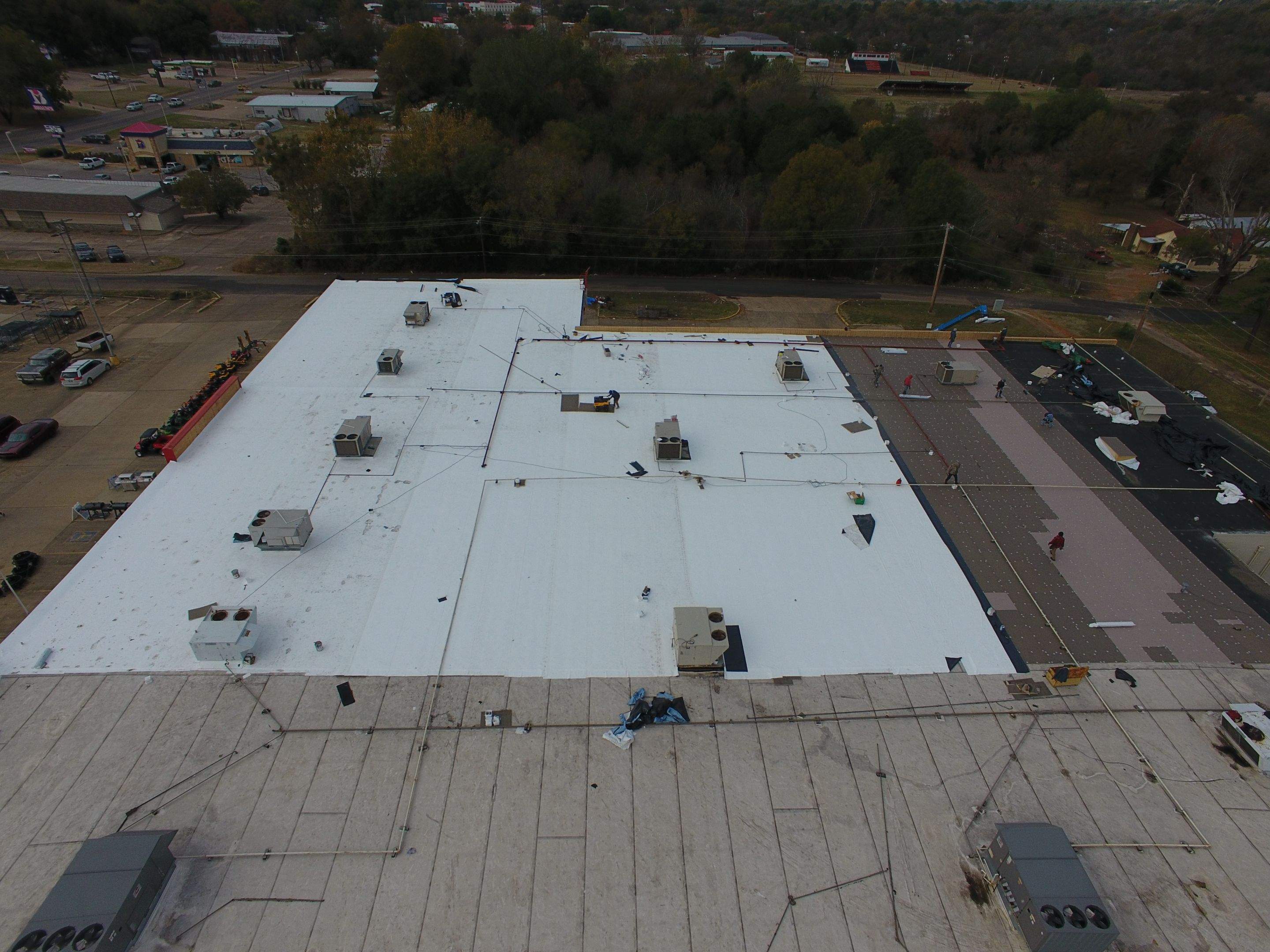 VA Clinic/Tractor Supply in Idabel, Oklahoma by Hostetler Roofing