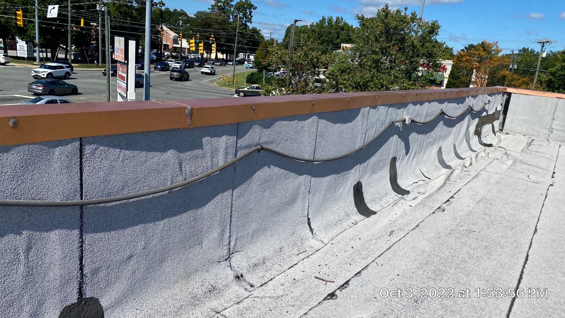 Commercial Coating using Poly Urerthane and Silicone Coating by Just In Time Roofing and Restoration