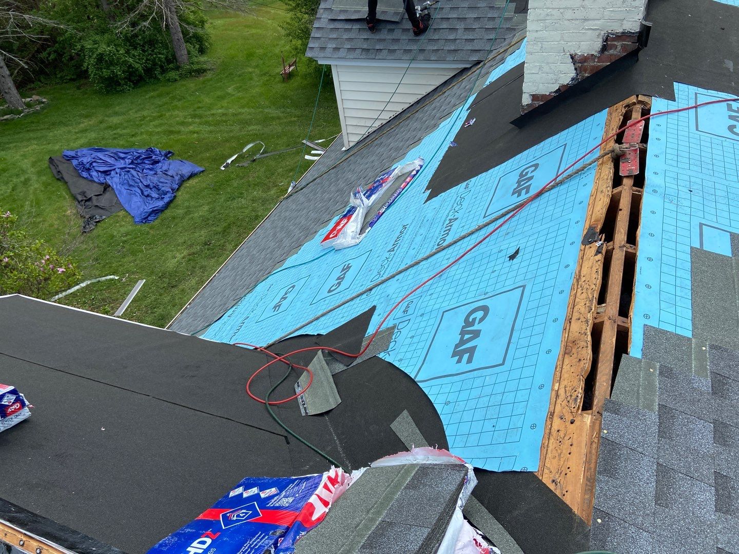 Residential Roofing Installation using GAF Timberline HDZ by Sensible Home Solutions