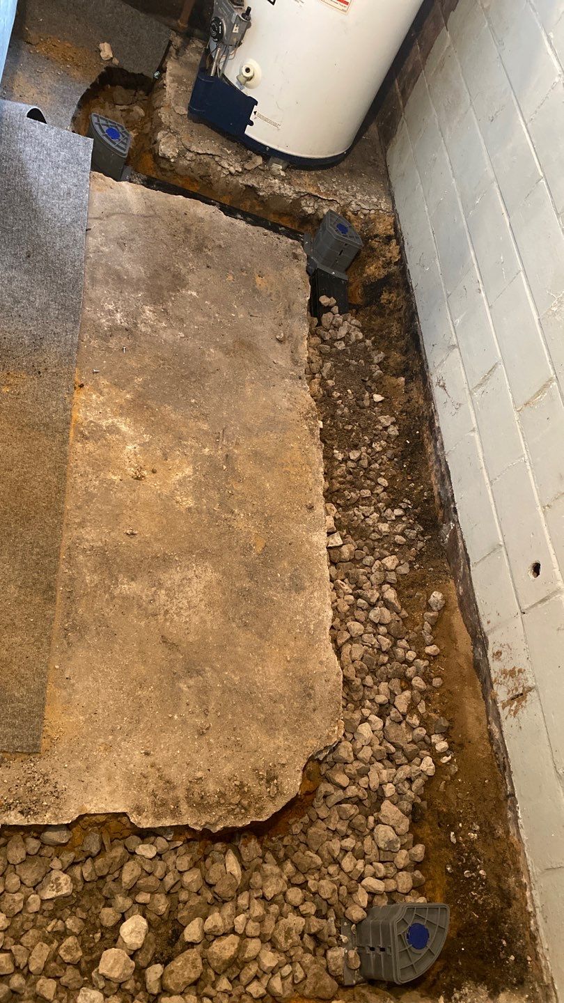 Interior Basement Waterproofing System by Toledo Basement Repair 