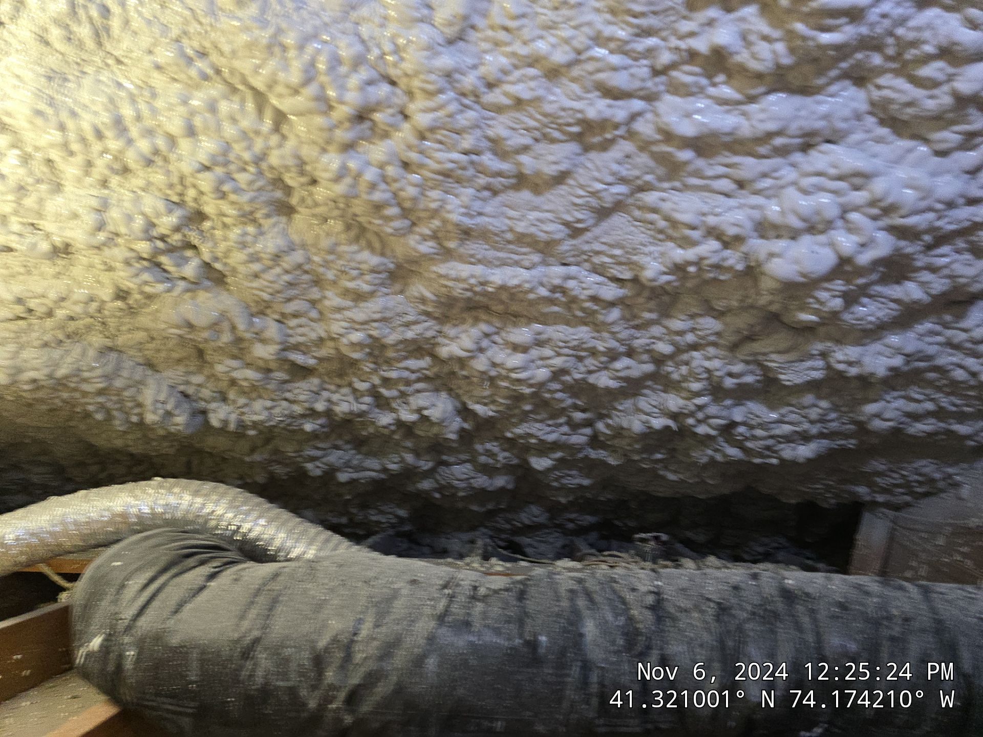 Attic Insulation using open cell spray foam by NYS Foam & Energy