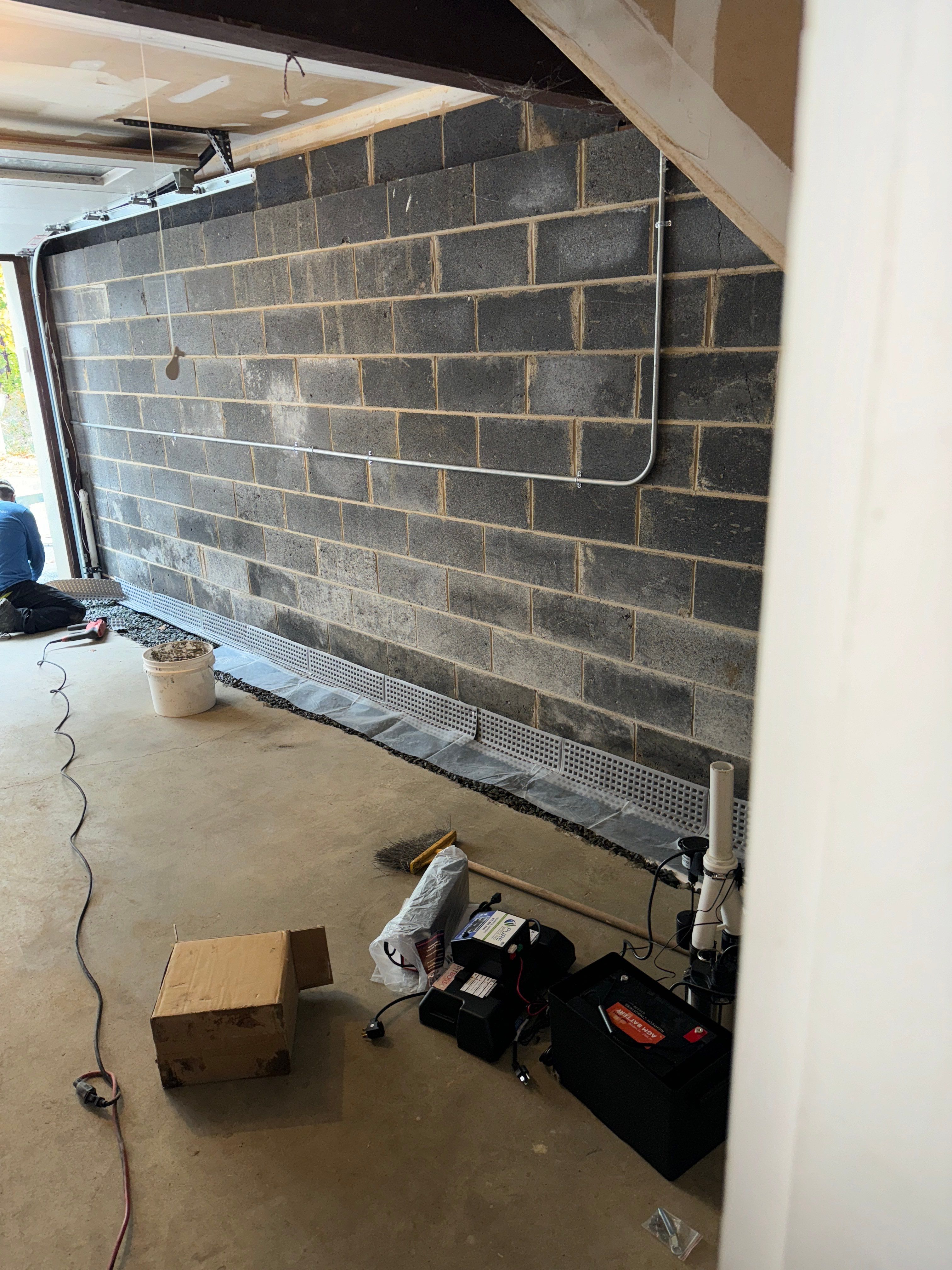 Interior French Drain in Bernardsville NJ by Pure Service Pro, LLC 