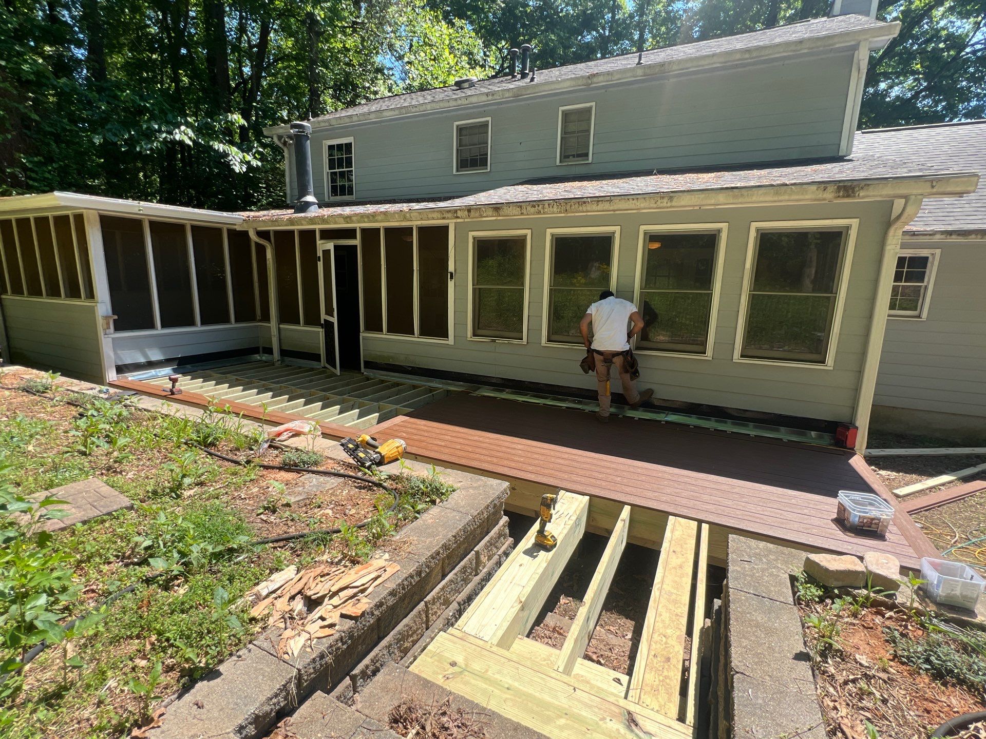 Custom Deck Construction and Exterior Painting Transformation in Kennesaw by Swift Home Renovations