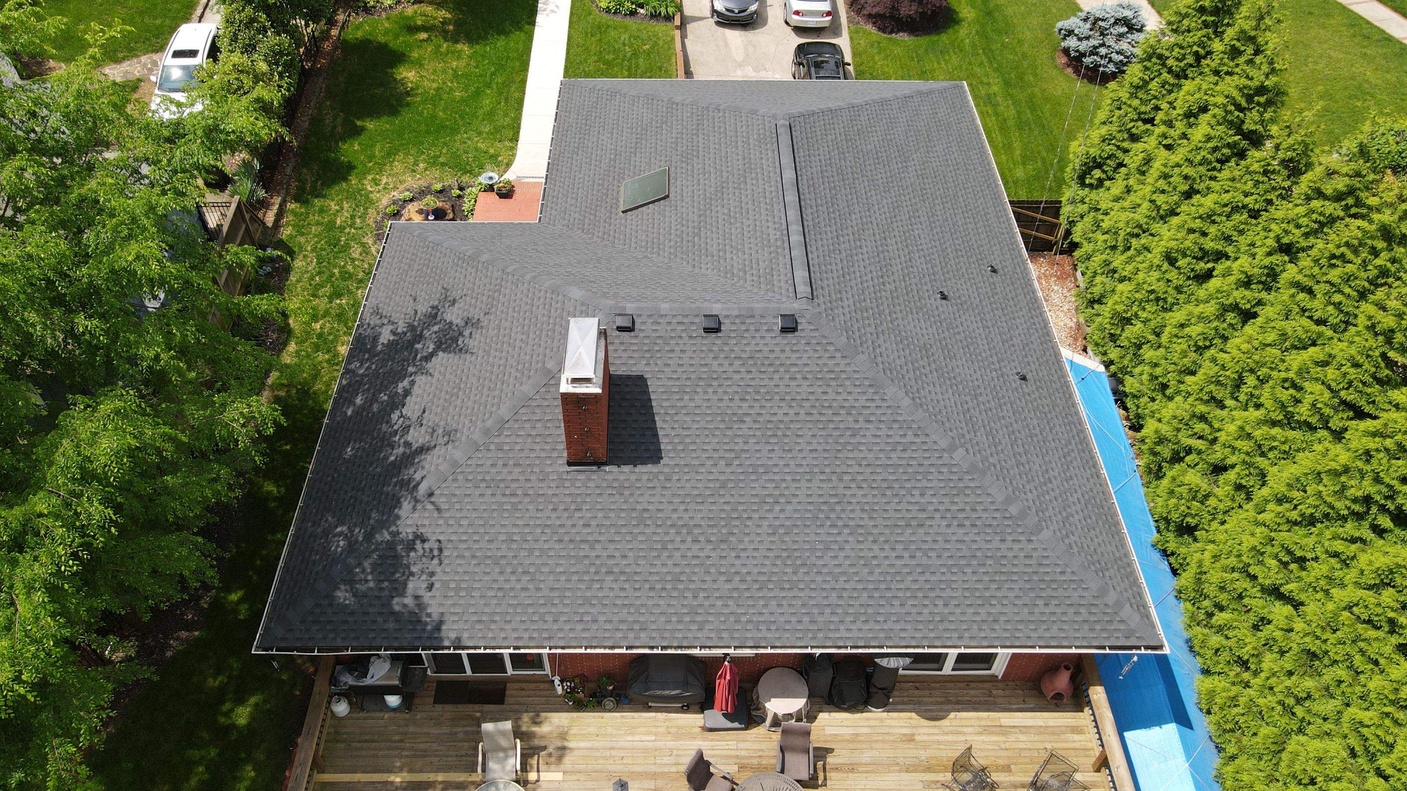 Residential Roofing Installation using GAF Timberline HDZ Charcoal by RISE Roofing & Restoration, LLC