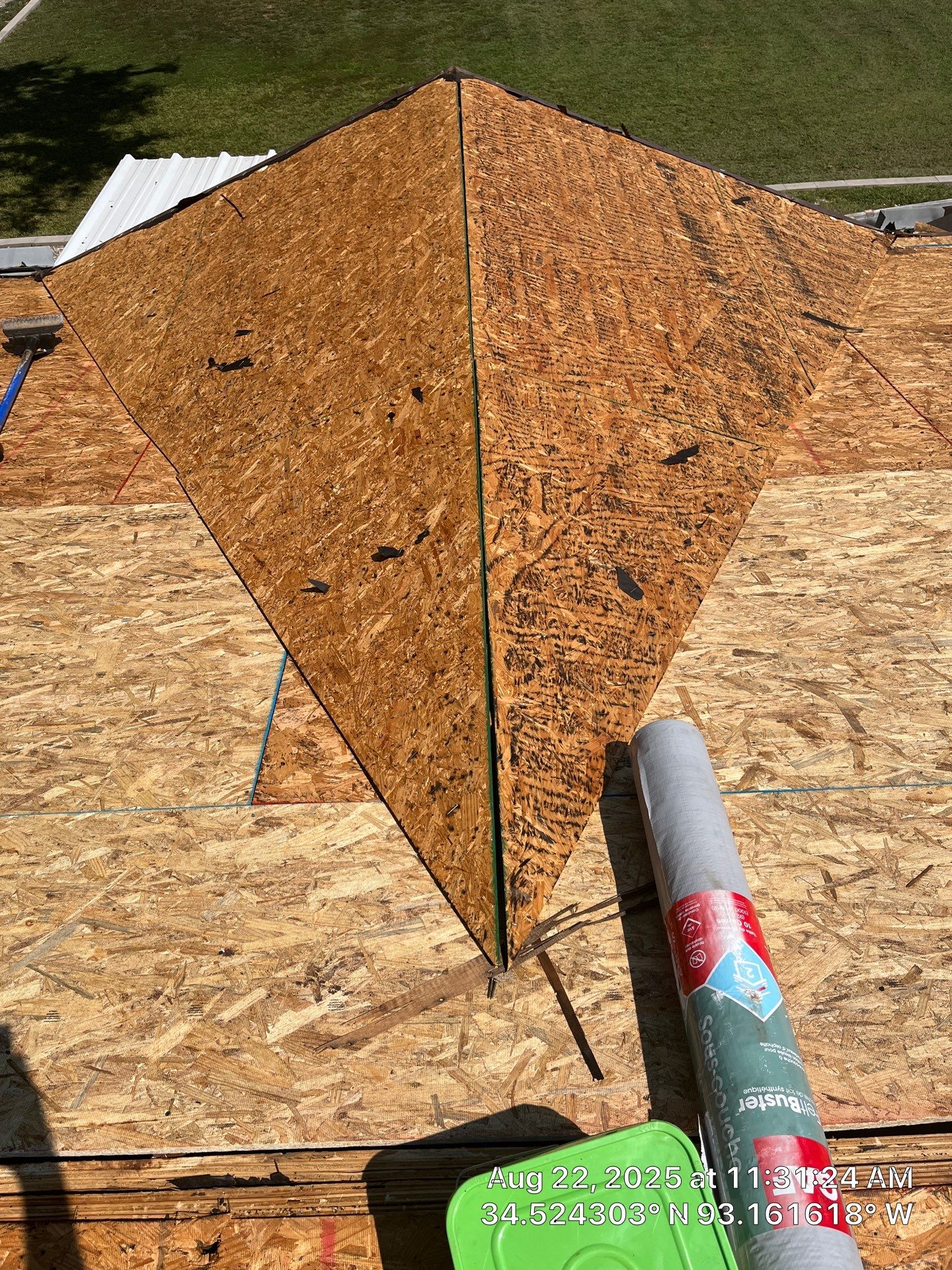 GAF Timberline HDZ Roof Replacement and Decking Repair in Hot Springs by Temple Roofing and Exteriors