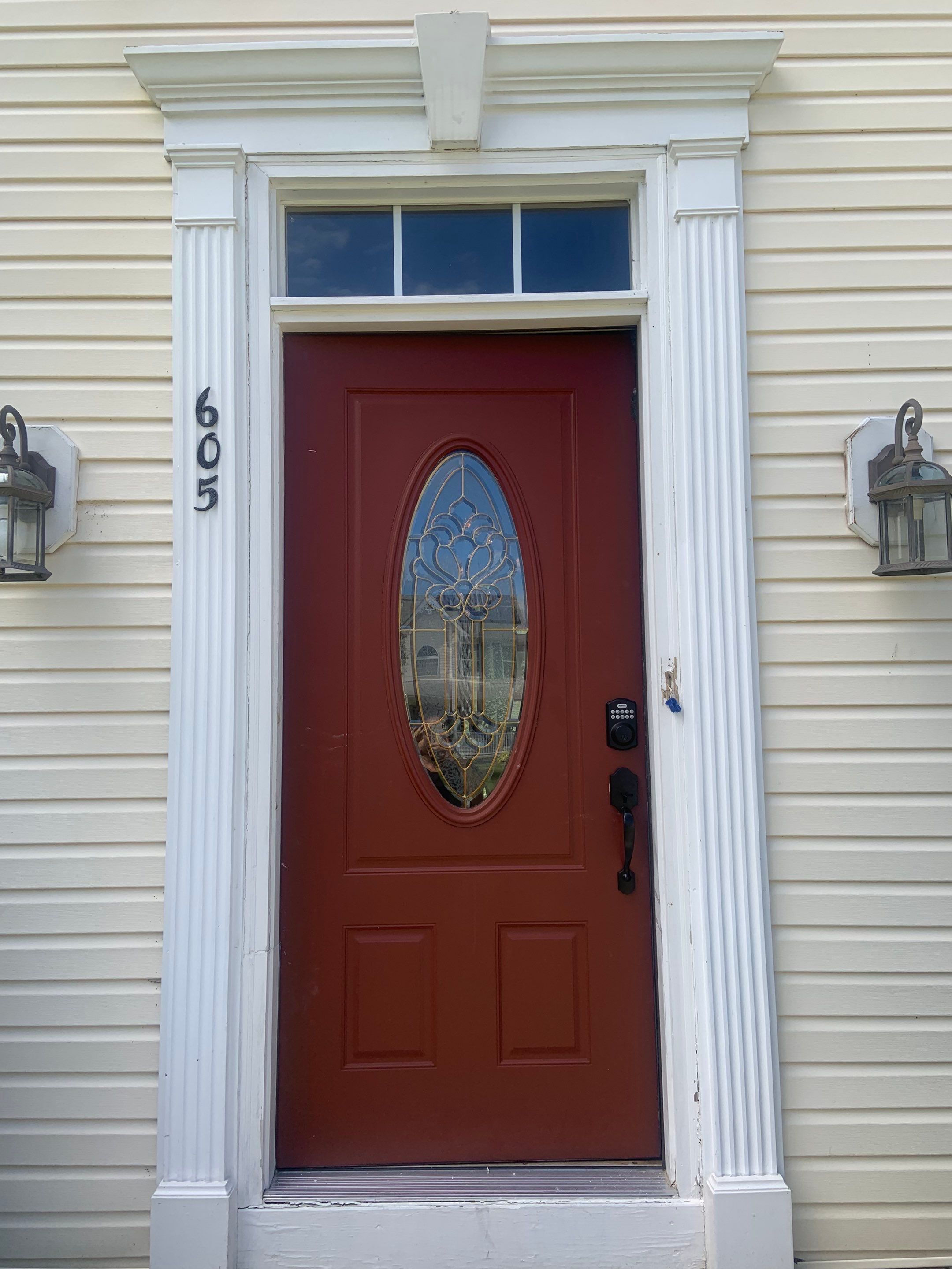 Exterior Installation using Transom Window & Door by A1 NERDY HOMES LLC