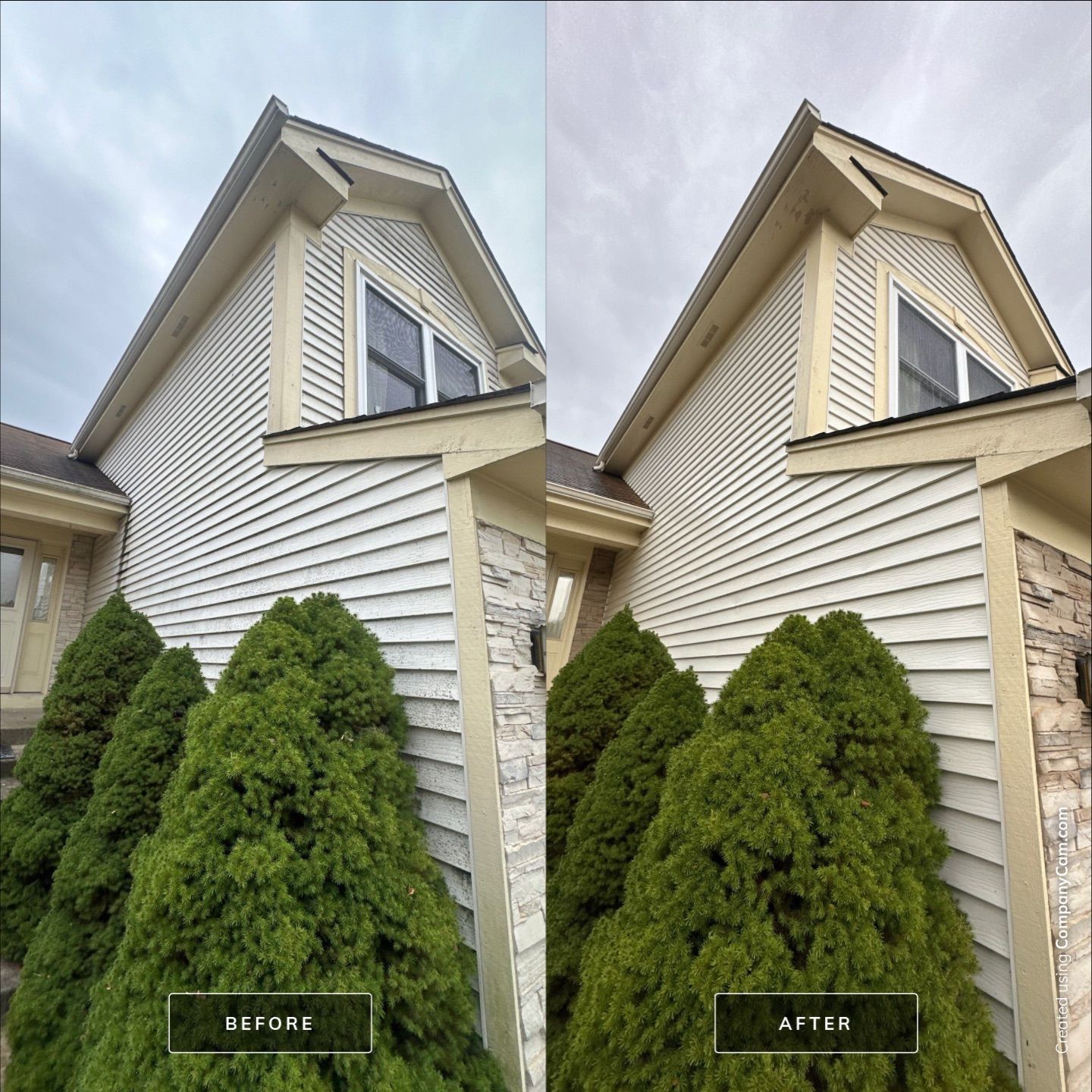 Project in Round Lake Beach by Simmons Power & Soft Washing