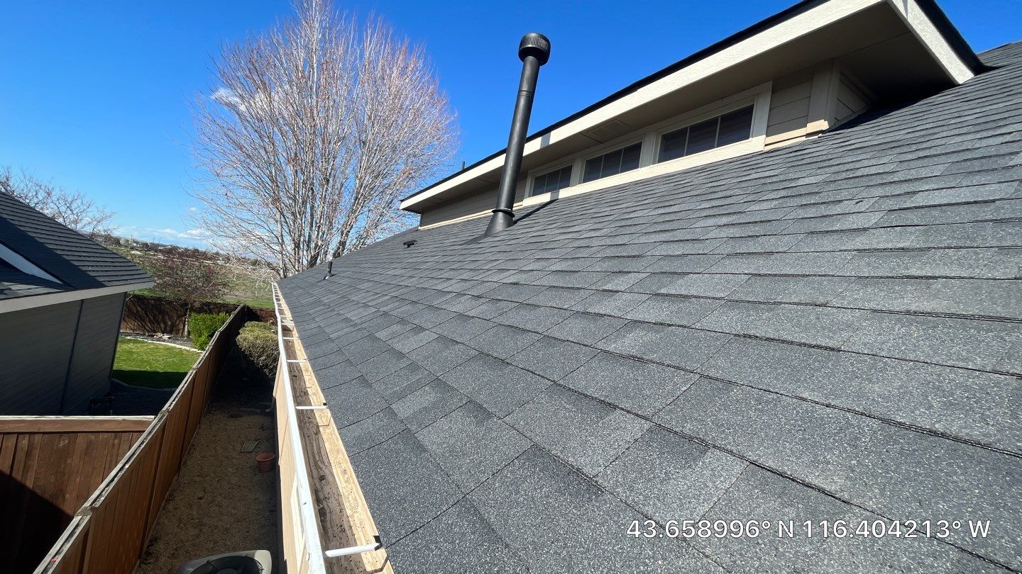 Two-Story Roof Replacement in Meridian, Idaho with Owens Corning Onyx Black Shingles by ID Roofing LLC