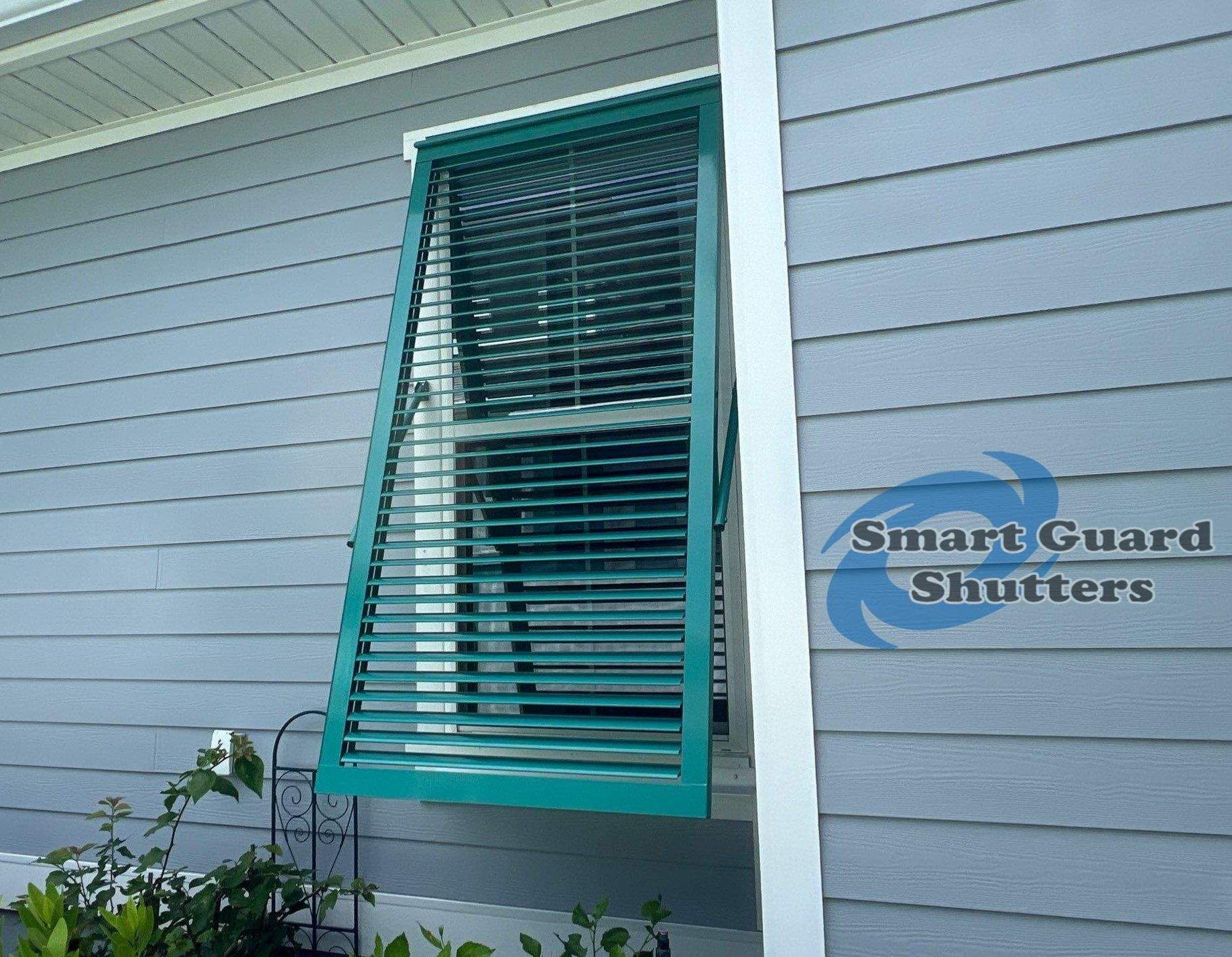 Impact Bahamas in Mint Turquoise by Smart Guard Shutters