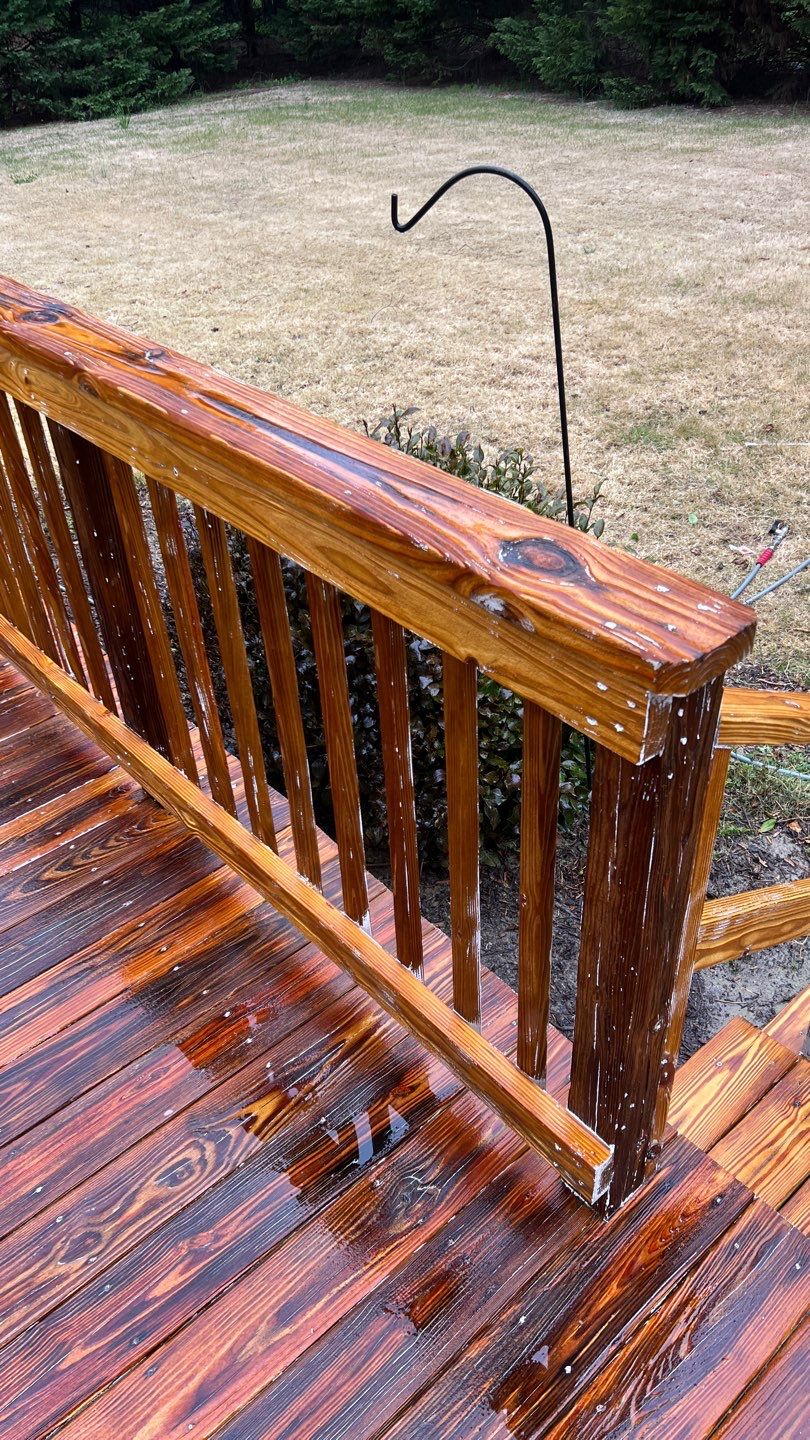 Painted Deck blasted, then sealed by DuraSeal