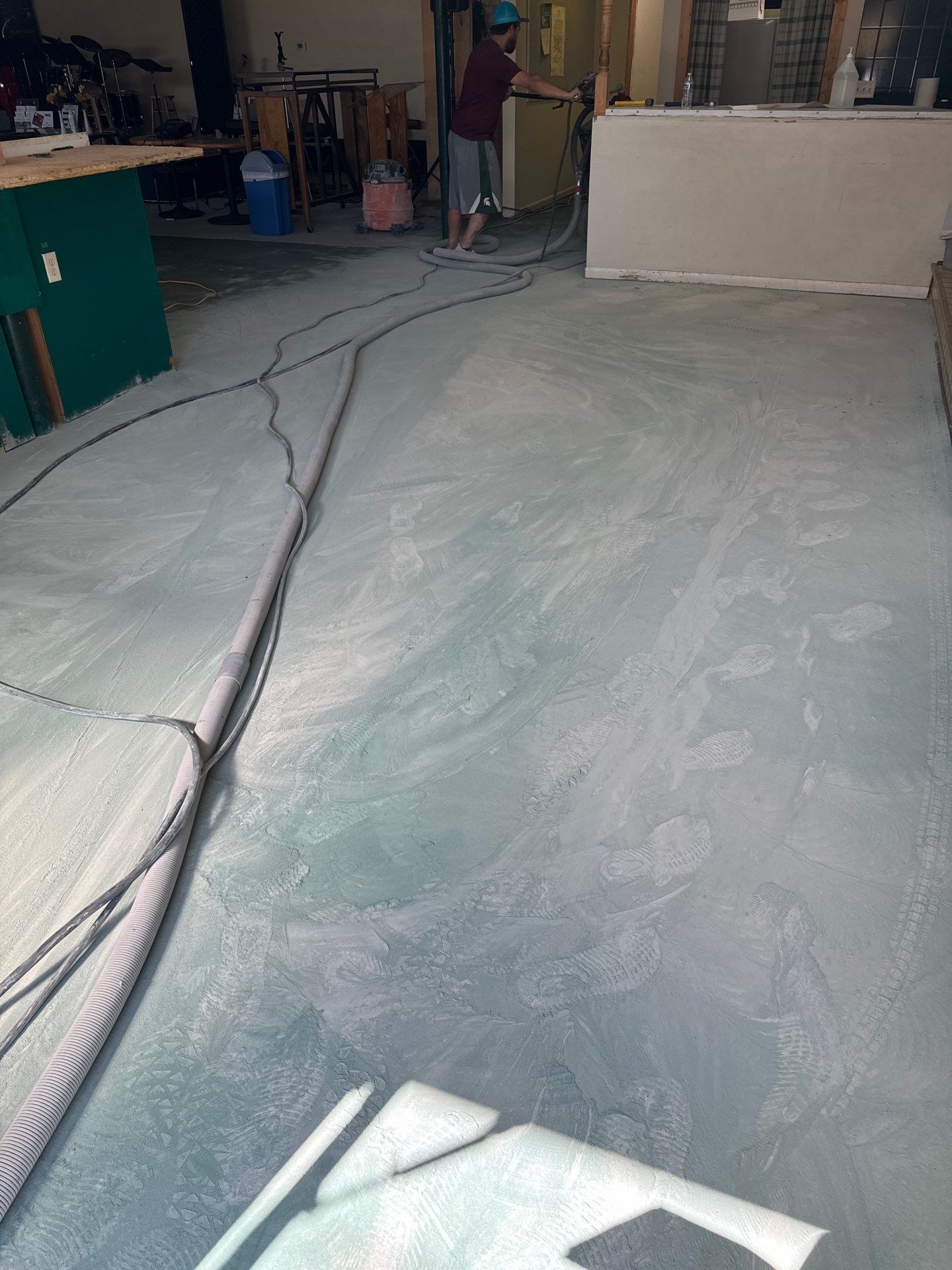 Exterior color change and Epoxy floor. by Gordon Painting