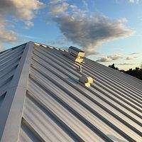 24ga 1.5" Mechanical Seam Mill Finish  by Total Roofing System The Metal Roof Experts