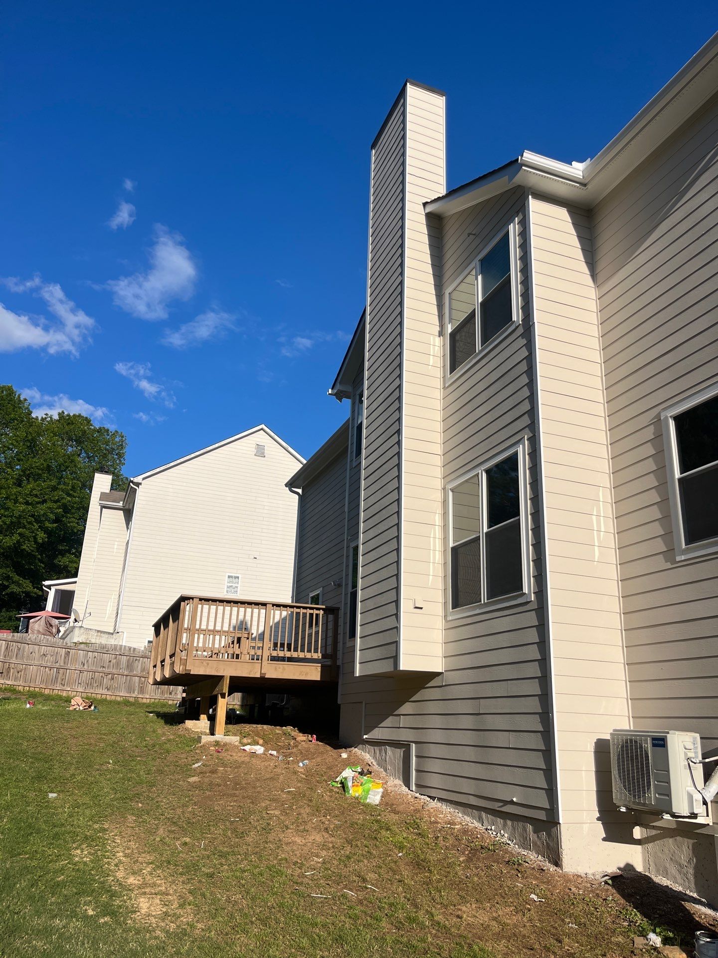 Window & Rotted Wood Replacement, Deck Stain, and Exterior Paint by Nelson Exteriors