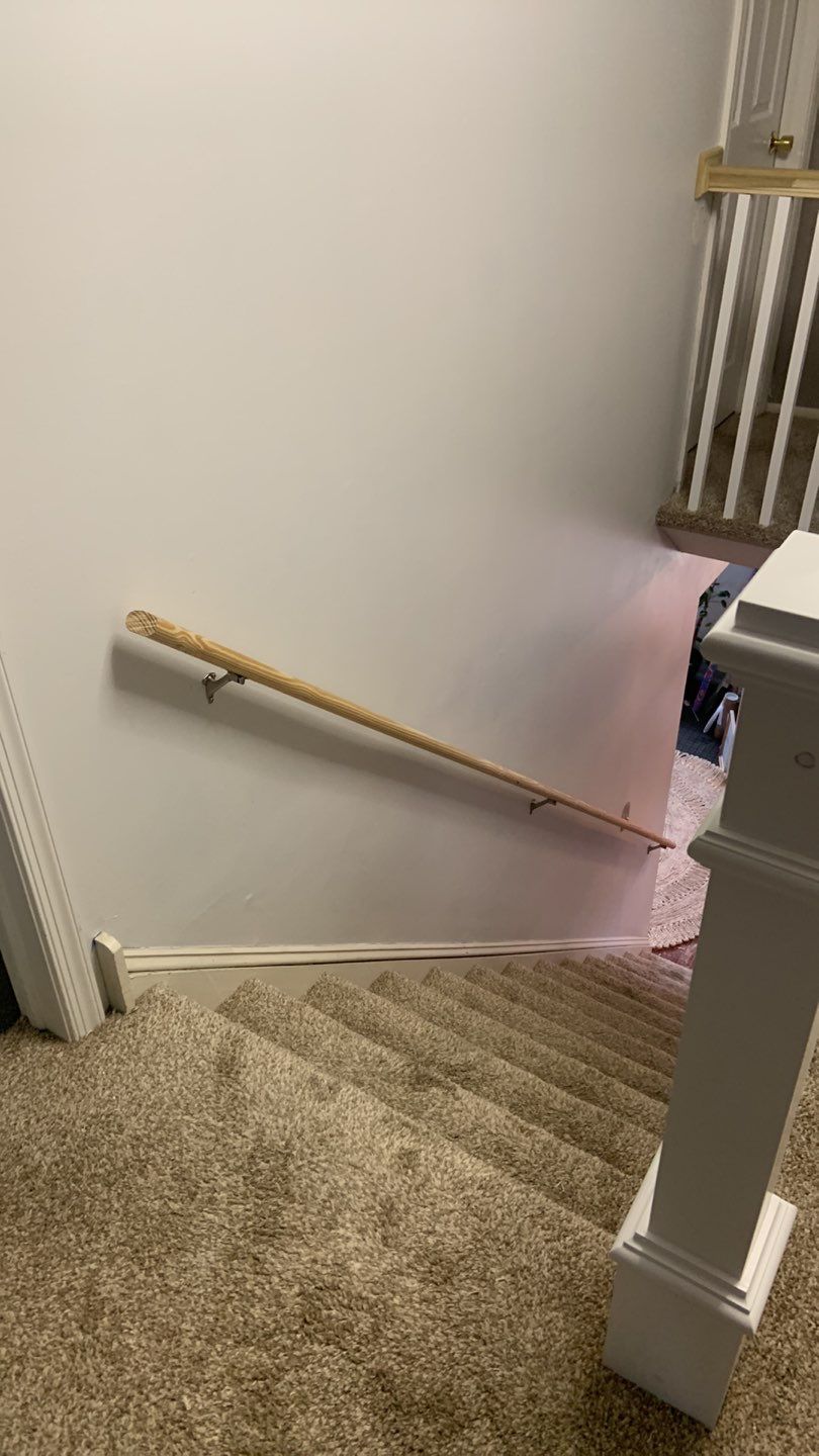 Interior Handrail Replacement using Newel Post & Handrails by A1 NERDY HOMES LLC