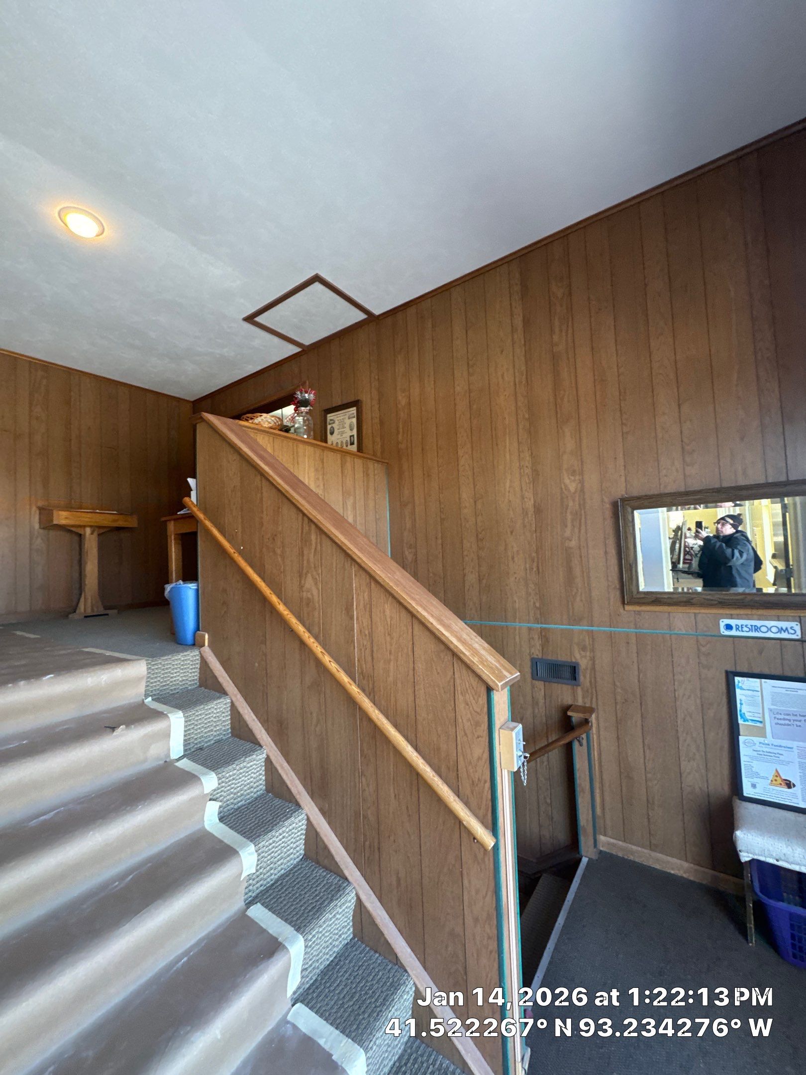 Interior Stairwell Transformation – Before & After by Midwest Paint LLC