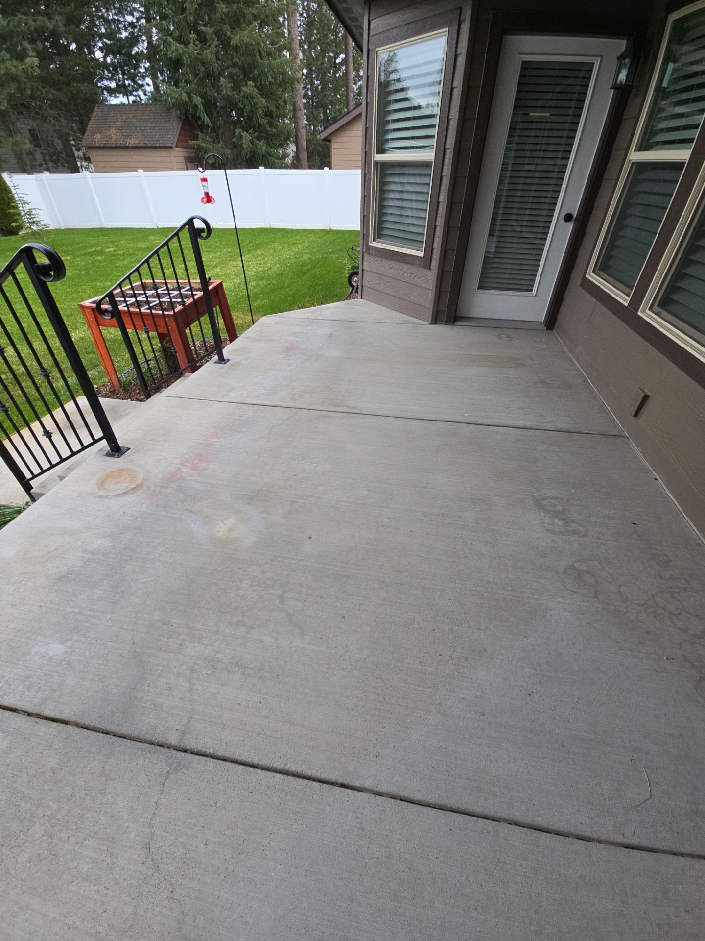 Patio Transformation using Sandstone by Croc Coatings, LLC