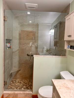 Frameless Shower Enclosure