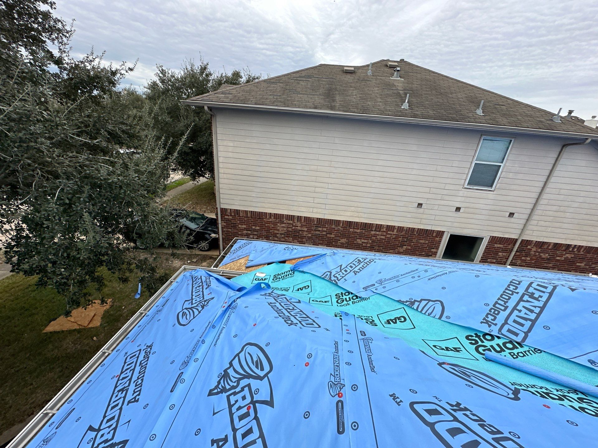 Project in Houston by Motion Roofing