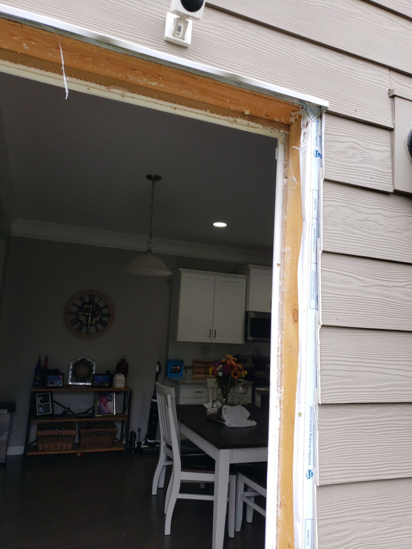 Rotted Door Replaced! Thermatru with Built-In Blinds by A Step Above Handy LLC 
