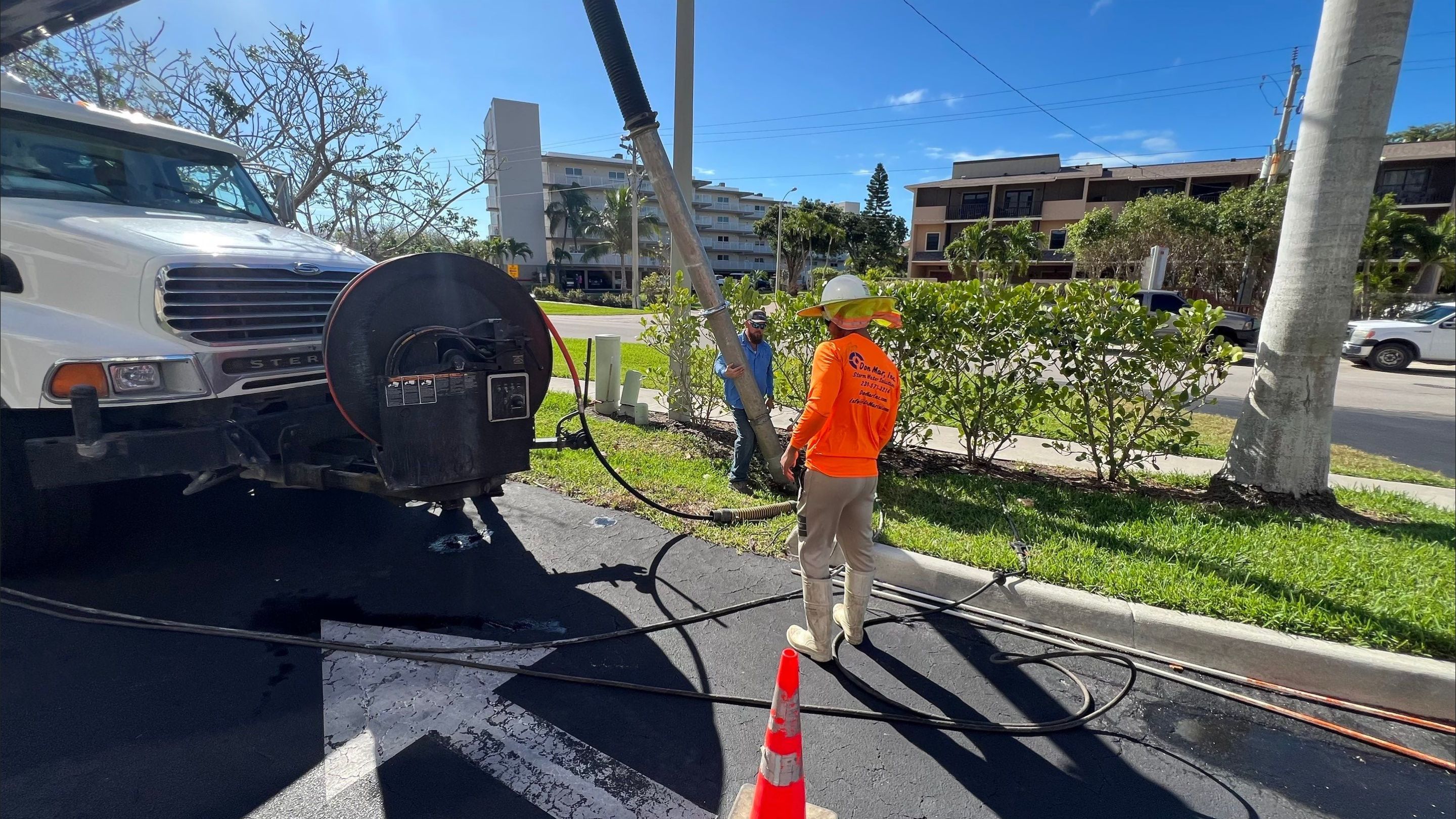 Condo Complex Stormwater System Maintenance by Don Mar, Inc. Storm Water Solutions
