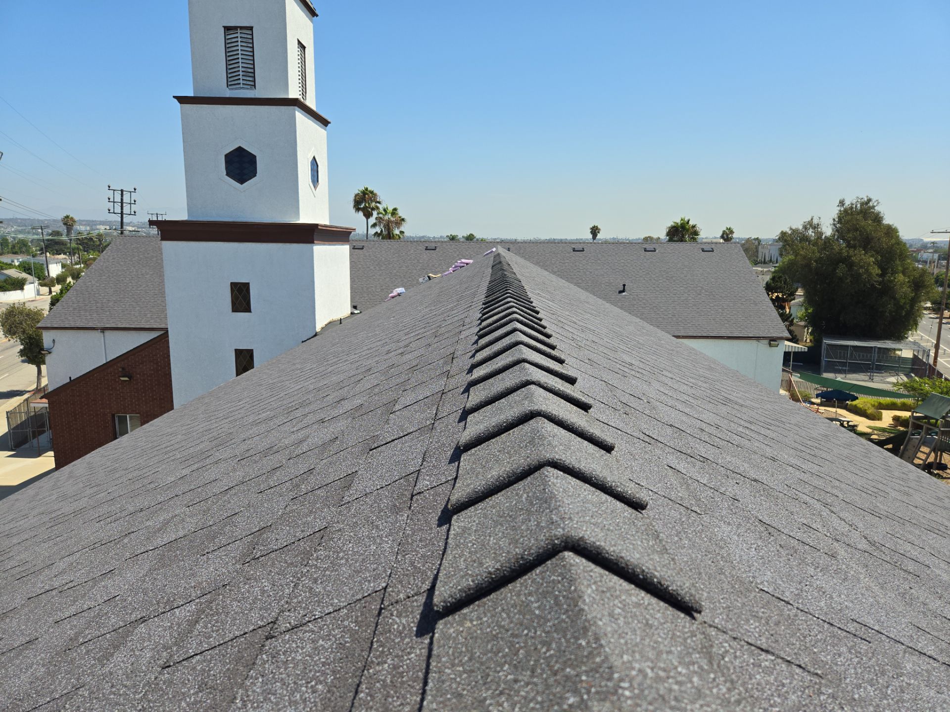 Cornerstone Church Reroof by West Coast Roofing Los Angeles