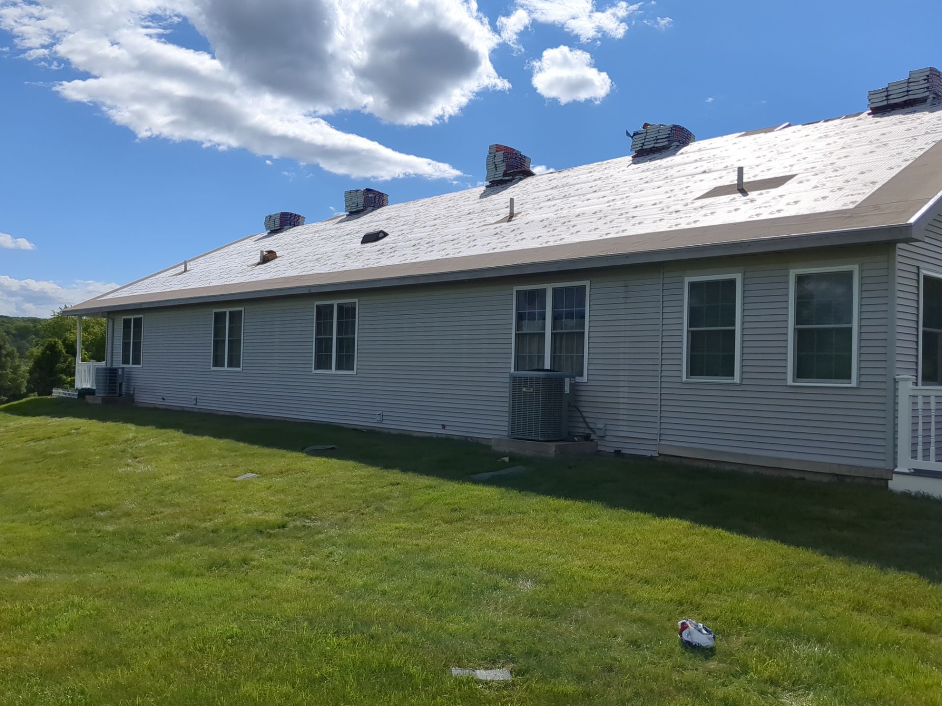 Pewter Gray Shingle Roof and Gutter Replacement in Elysburg by Esh Builders