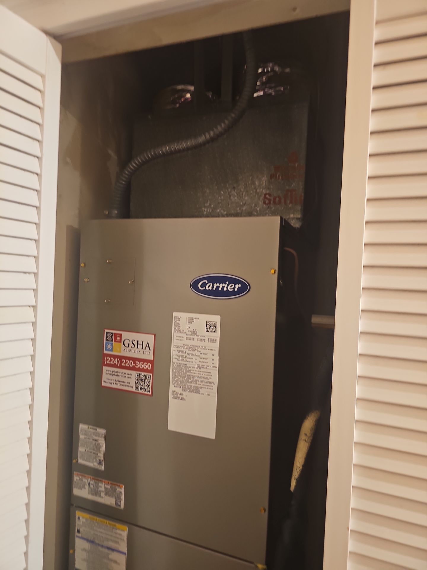 Carrier Air Handler Installation by GSHA Services LTD