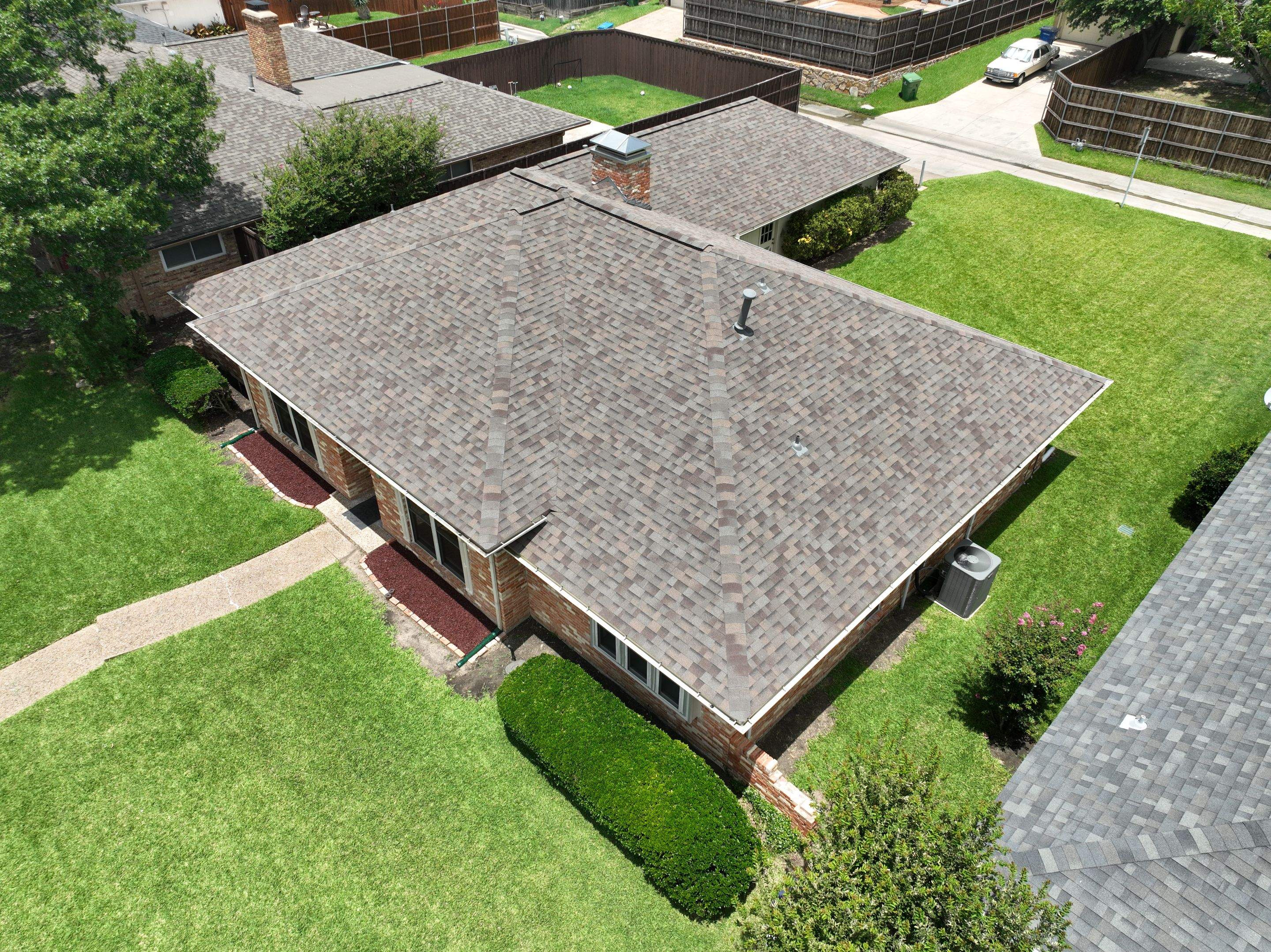 Residential Roofing Installation using Malarkey Highlander Natural Wood by OneSource Roofing and Restoration