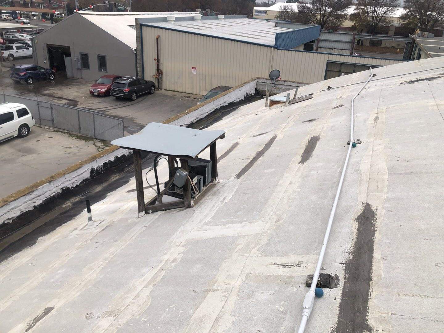 Spray foam and coatings using Conklin Benchmark/PUMA XL coatings and spray foam by Straight Edge Roofing Inc