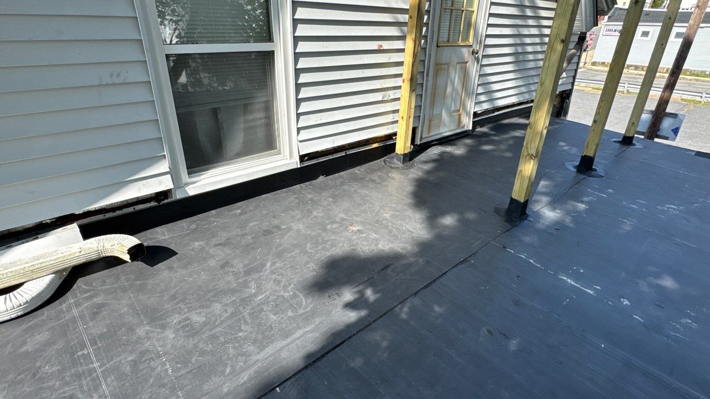 EPDM Flat Roof Installation with ISO Board on Existing Structure by Sensible Home Solutions