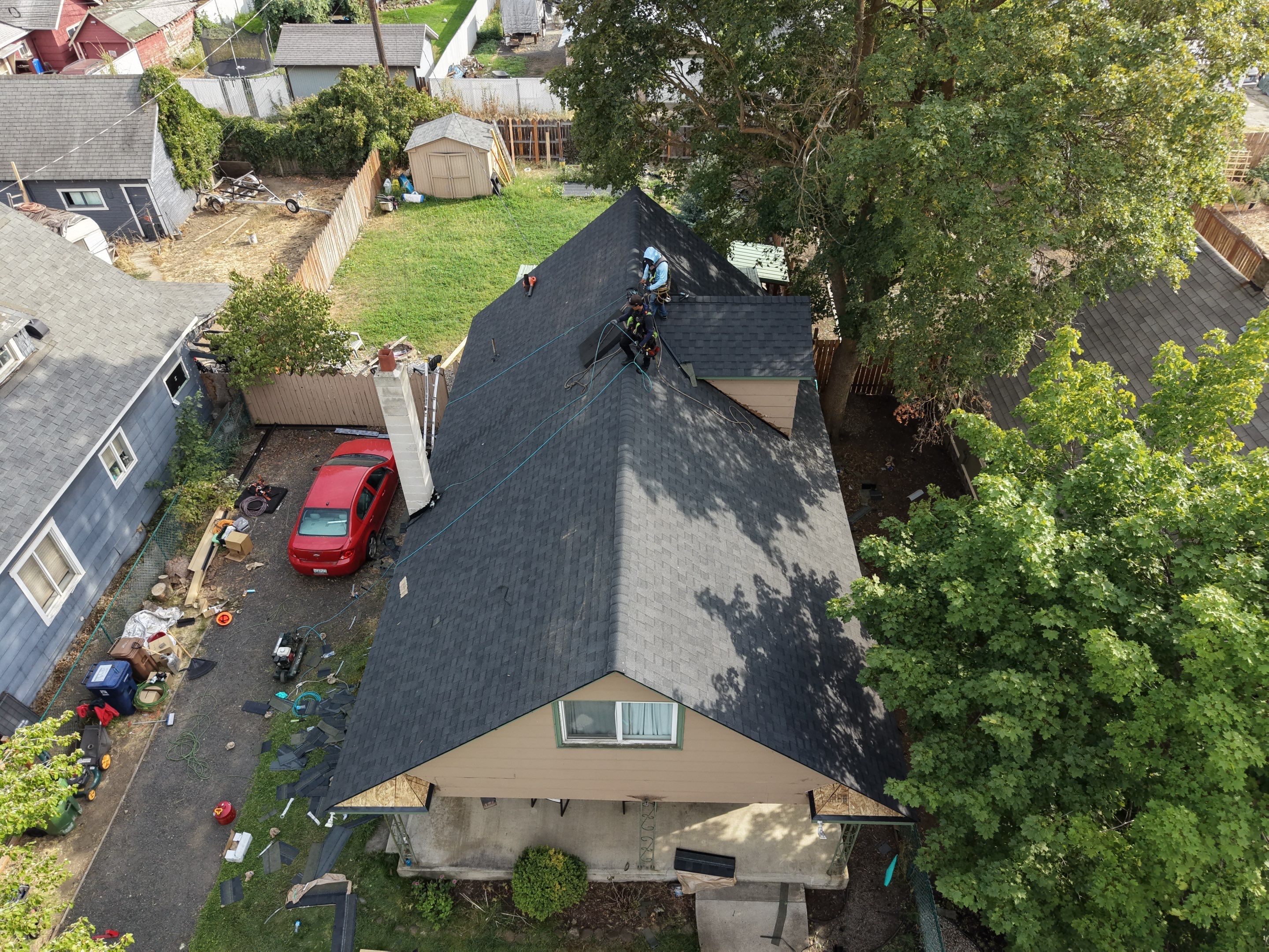 Residential Roof Replacement and Structural Decking Repair in Spokane by Alpine Roofing