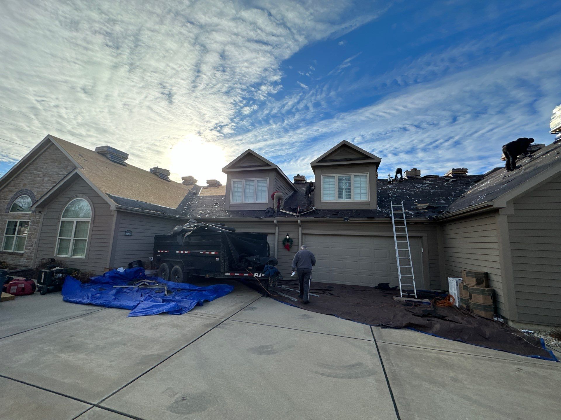 Installation of New Roof by H&F Exteriors
