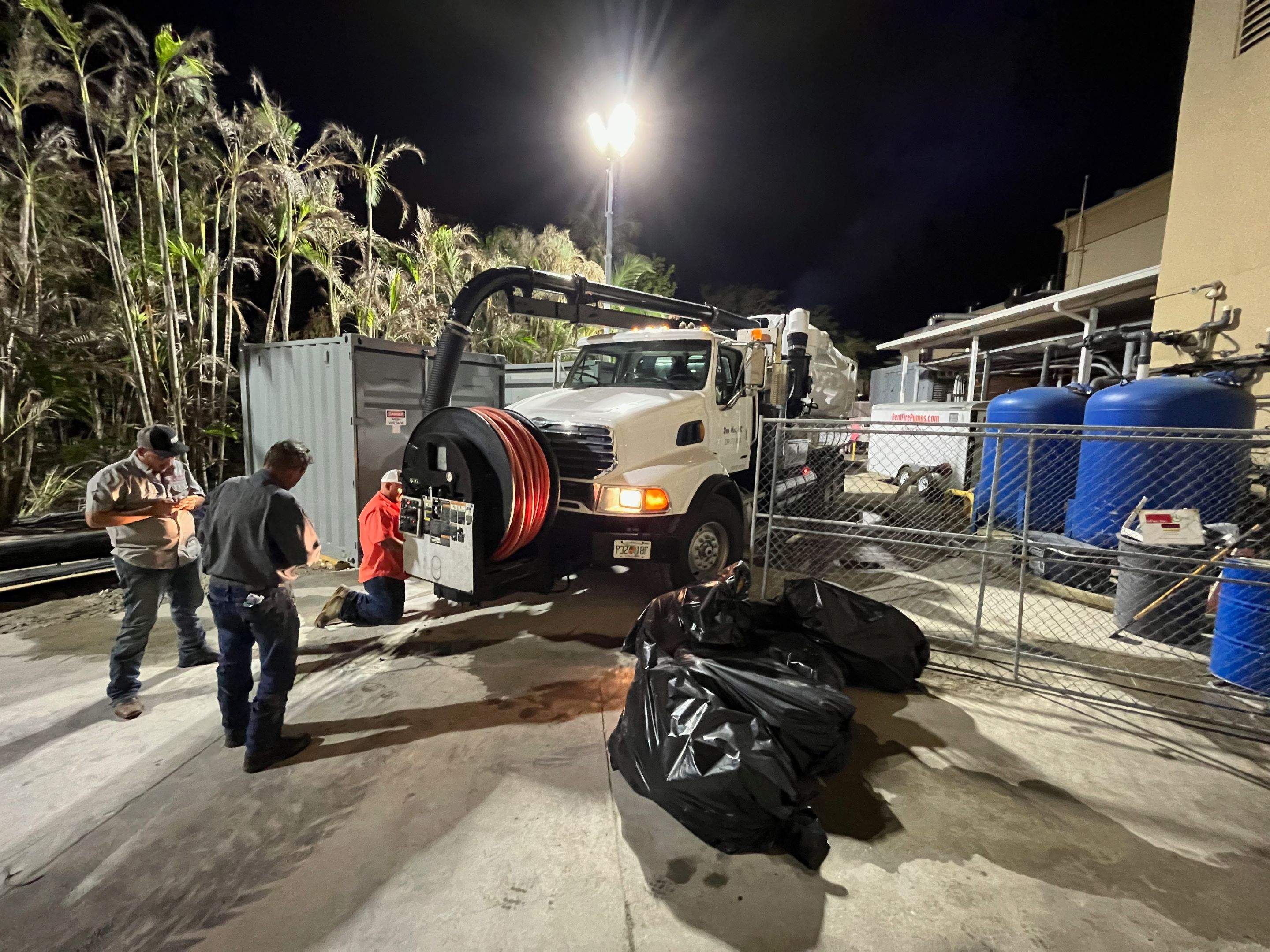 Ritz-Carlton NW Service Area Drain Cleaning by APS Power & Water