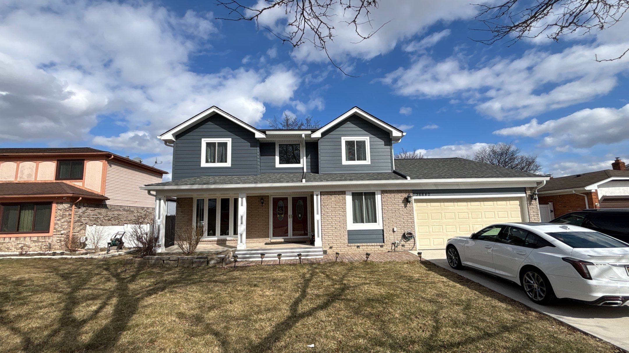 Siding Replacement using Alside Midnight Blue by 180 Contractors