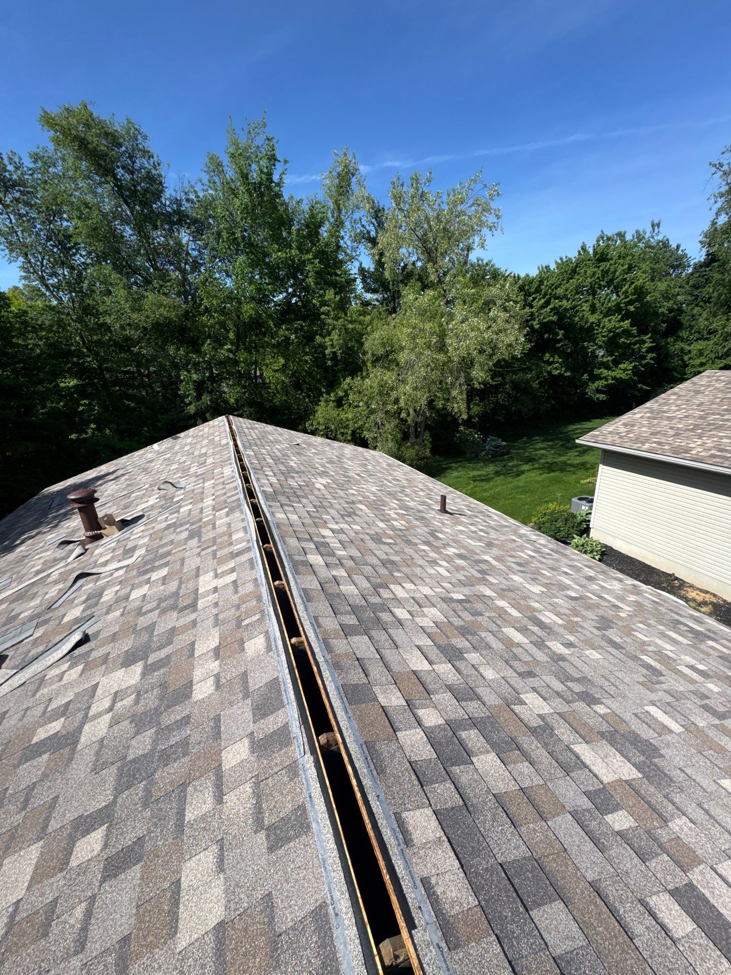 Asphalt Shingle Roof Replacement and Ridge Vent Installation in Wooster by Cornerstone Roofing And Siding