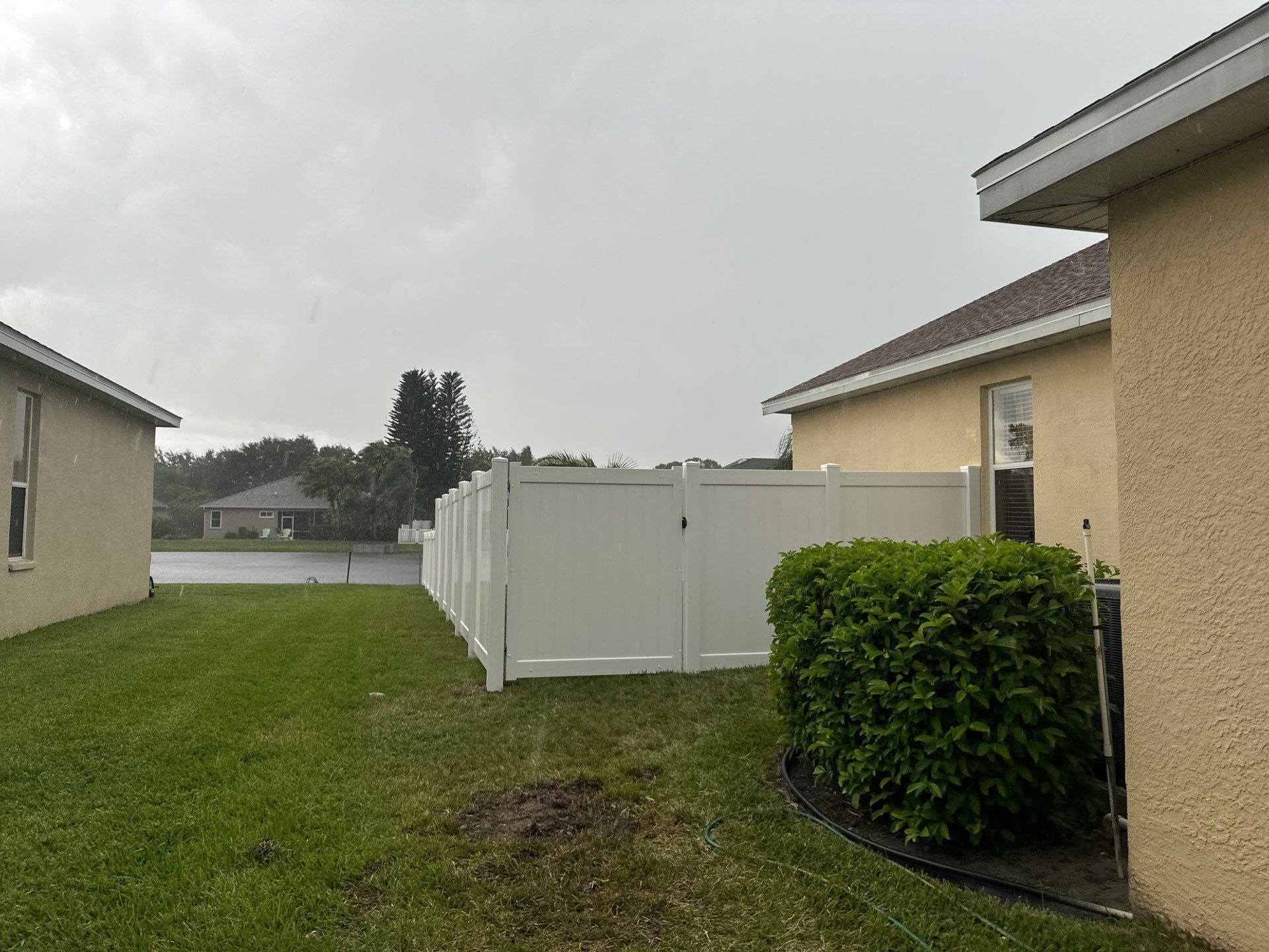Vinyl Fence Installation using 6Ft White Vinyl Privacy and Picket Fence by Asap fence and gates, LLC