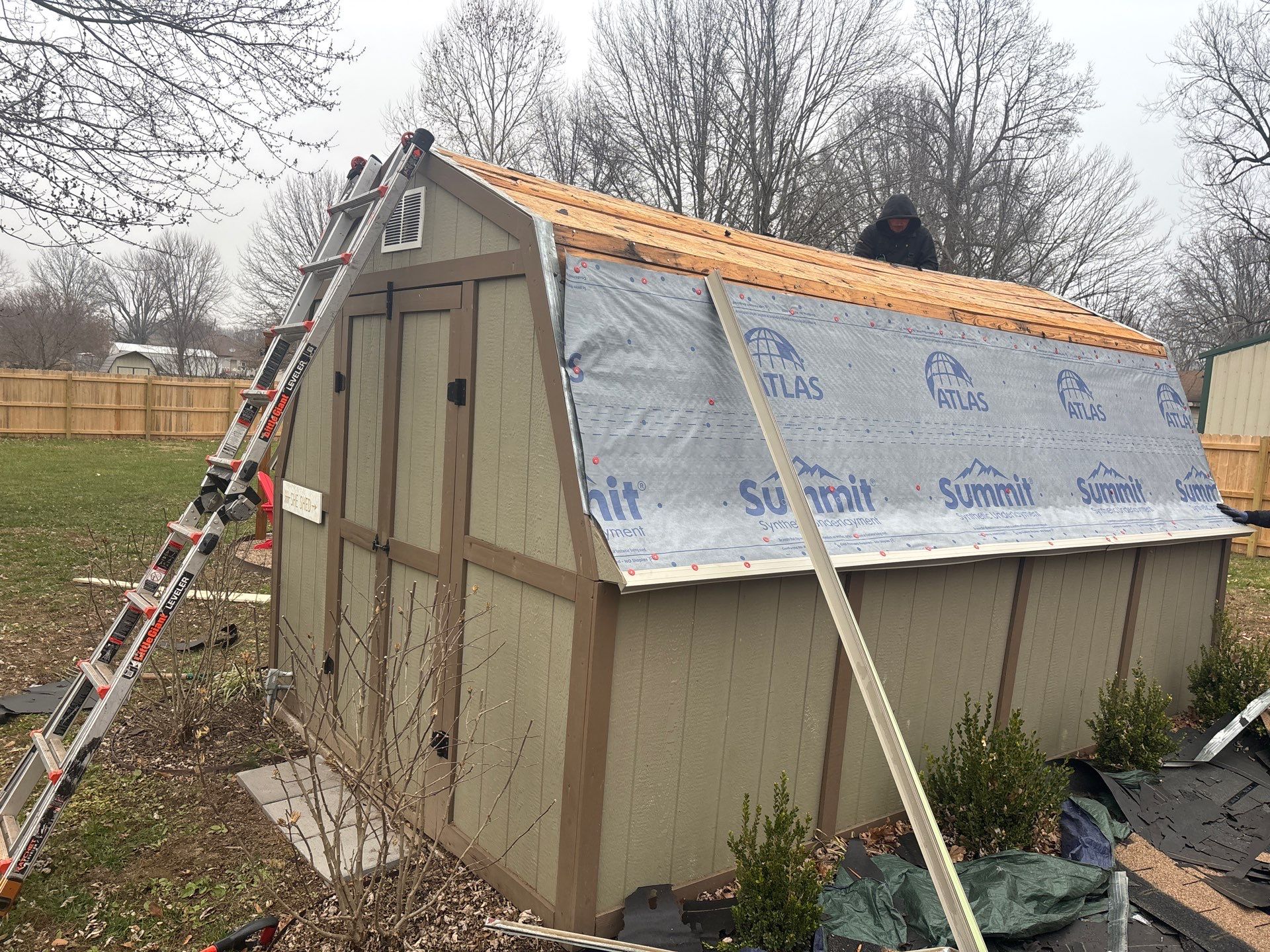 Residential Multi Structure Roof & Gutter Guards Install  by Titan Commercial & Residential Roofing 