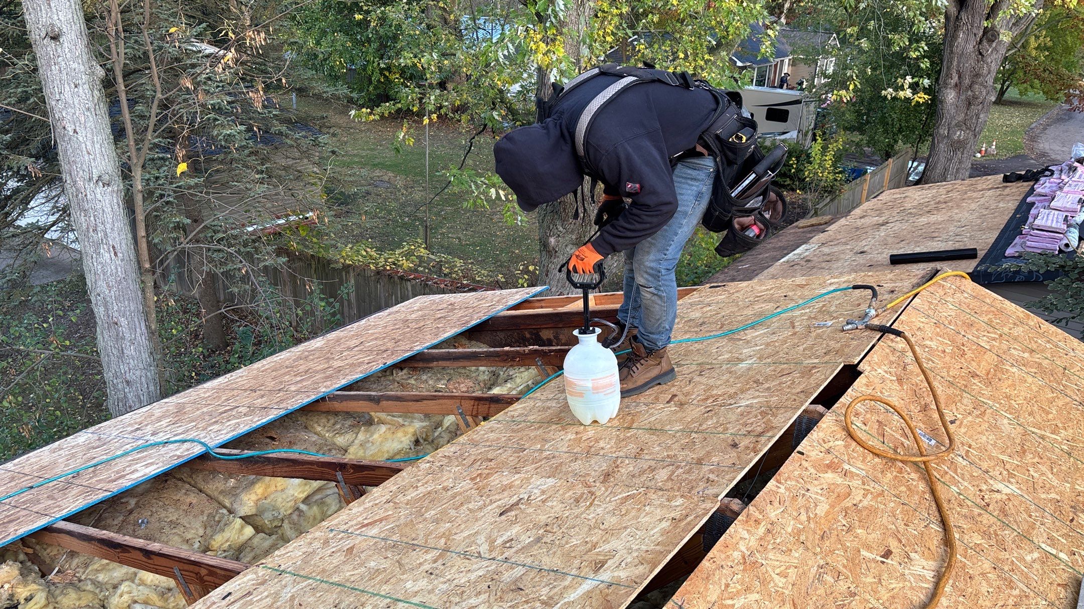 Roof Replacement using Owens Corning Teak by 180 Contractors