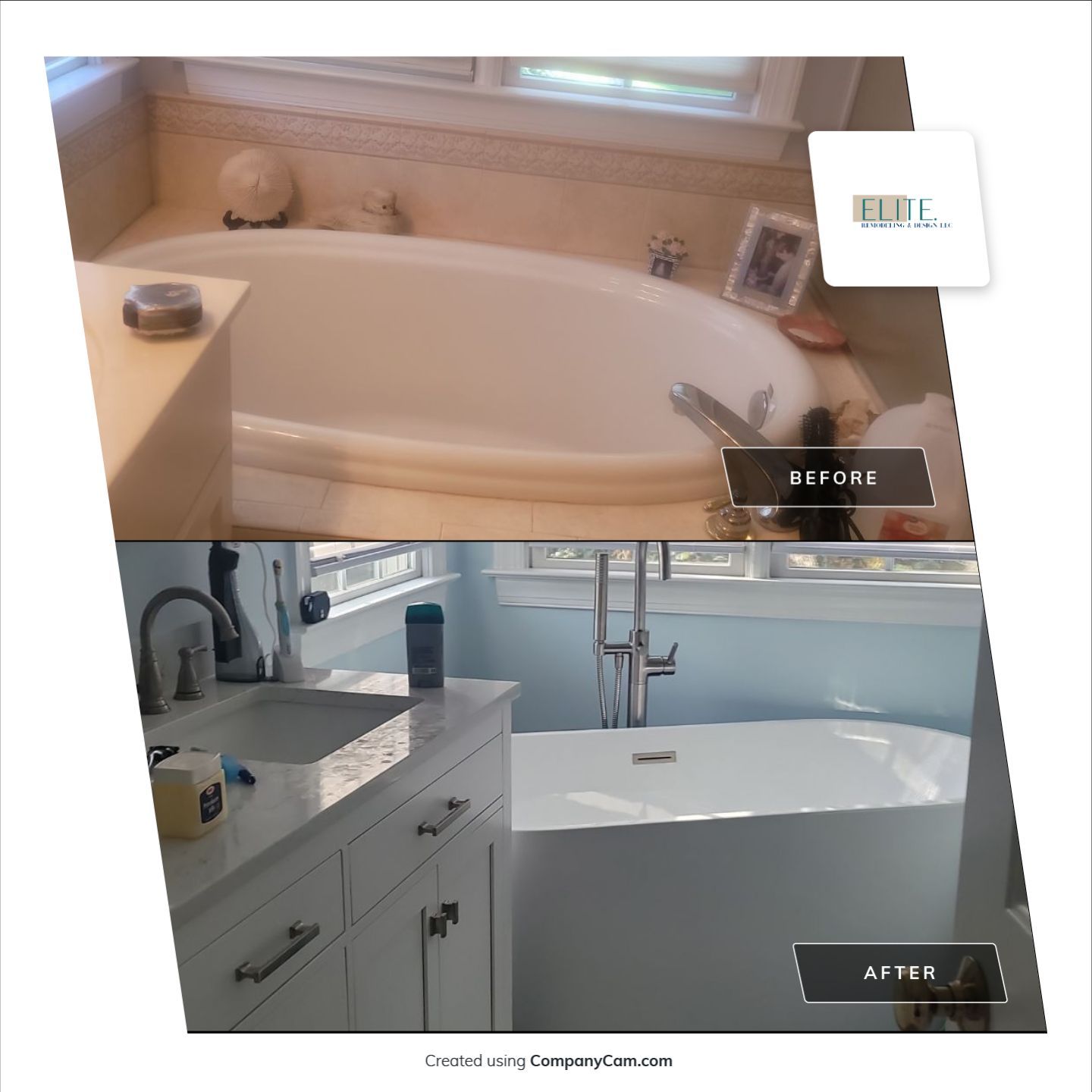 A Stunning Cary Bathroom Reimagined by Elite Remodeling and Design LLC