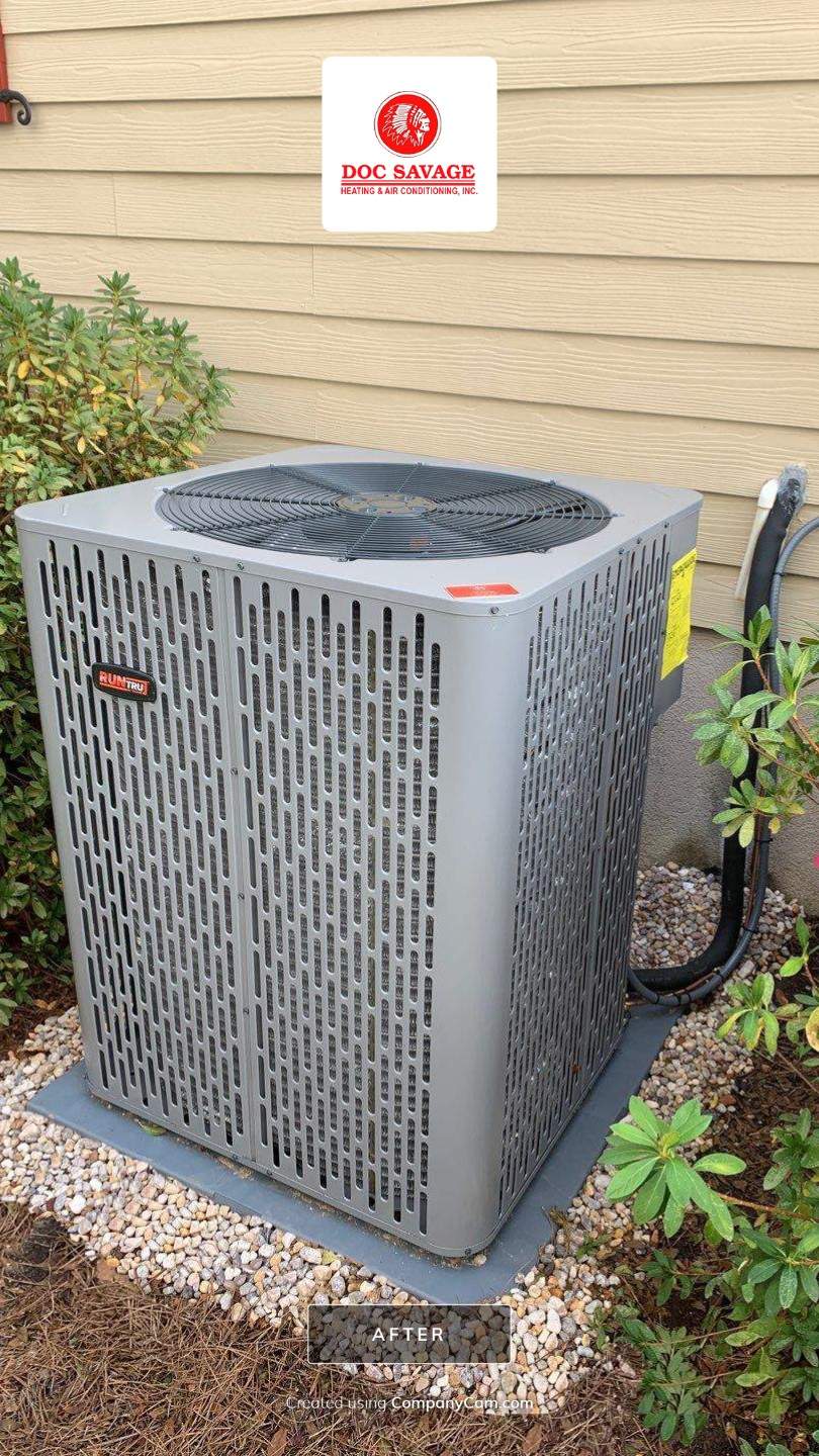 Split Heat Pump System using RunTru™ by TRANE by Doc Savage Heating and Air