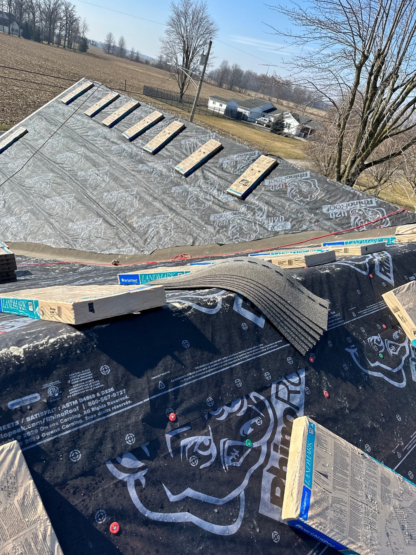 Residential Roofing Installation using CertainTeed Landmark Weathered Wood by Nitro Roofing and Construction